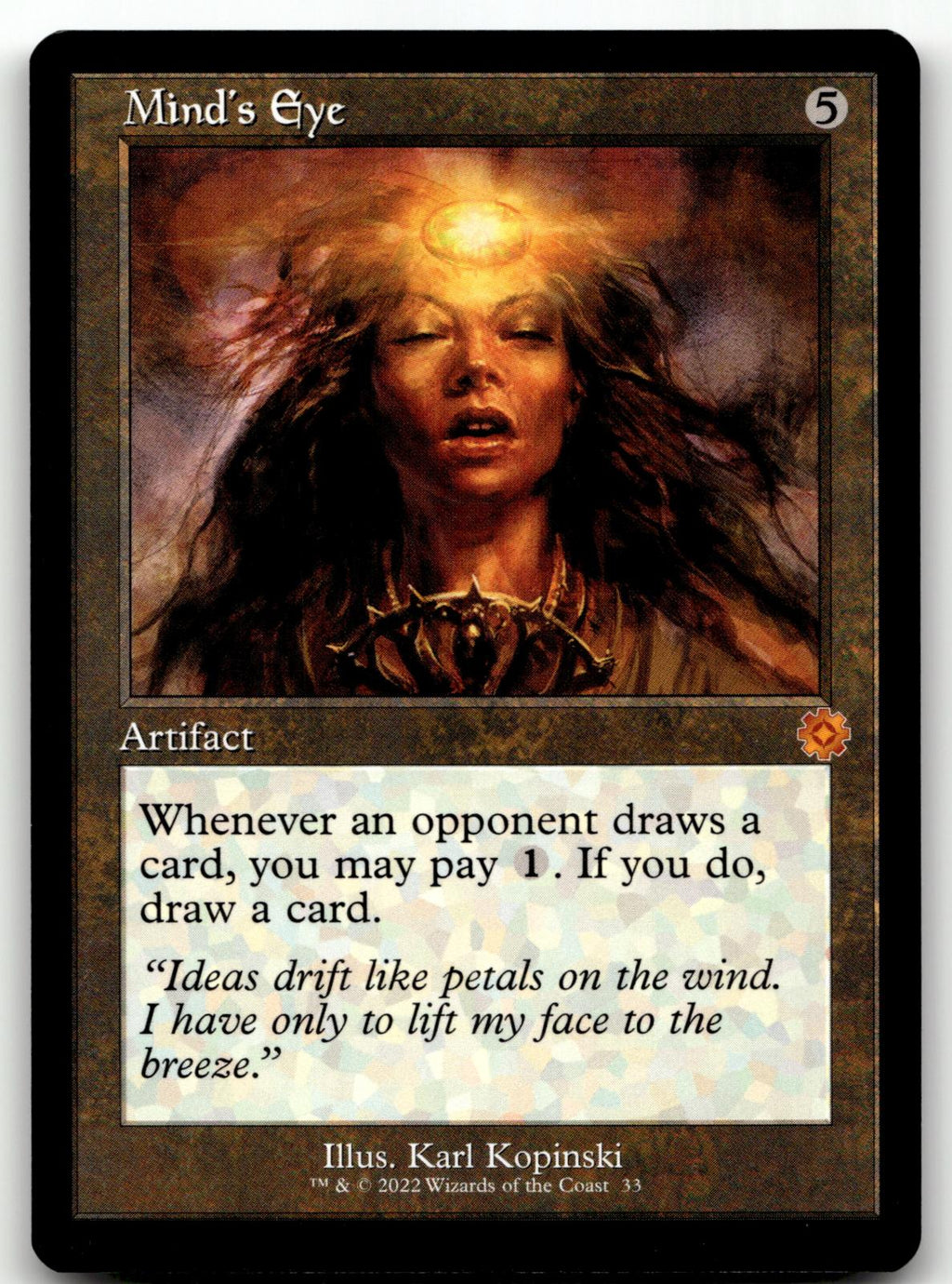 Mind's Eye 33 The Brothers' War: Retro Frame Artifacts Magic: The Gathering NM