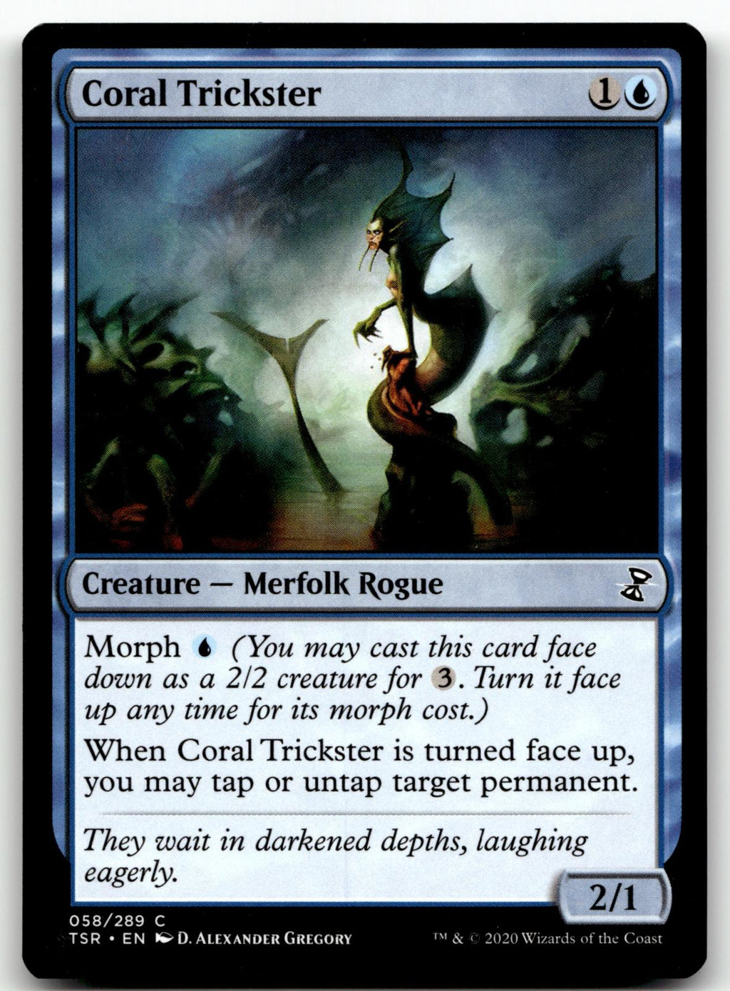 Coral Trickster 58 Common Time Spiral: Remastered Magic: The Gathering Near Mint