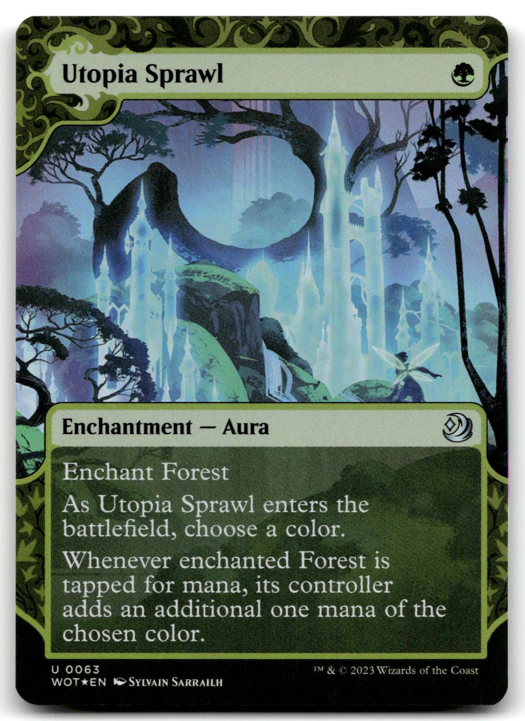 Utopia Sprawl 63 Wilds of Eldraine: Enchanting Tales Magic: The Gathering Foil NM