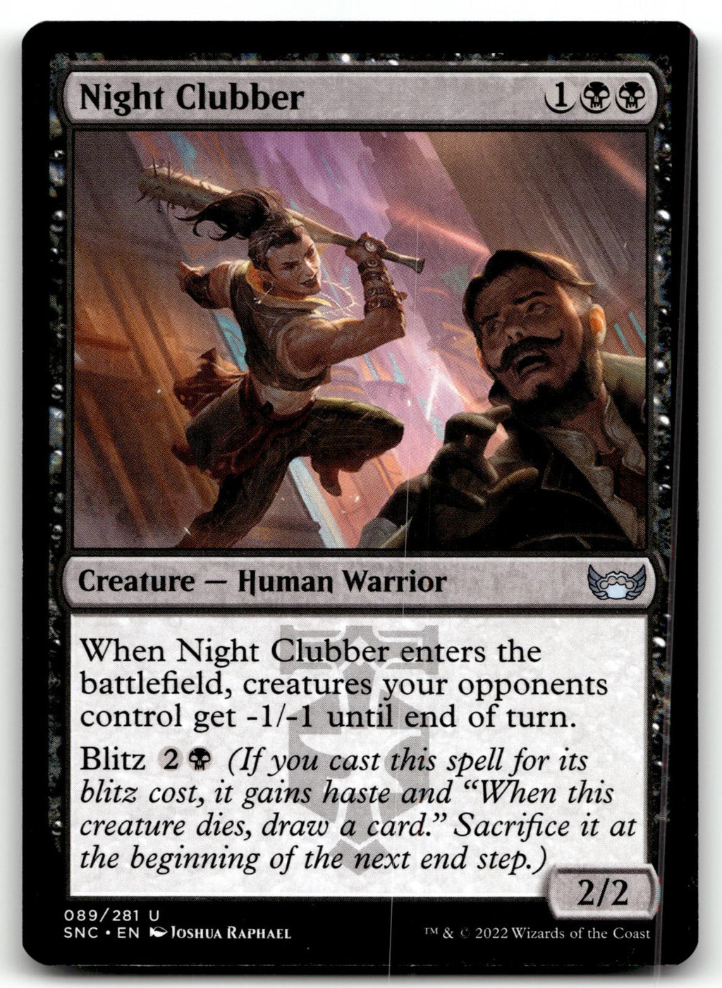 Night Clubber 89 Uncommon Streets of New Capenna Magic: The Gathering Near Mint