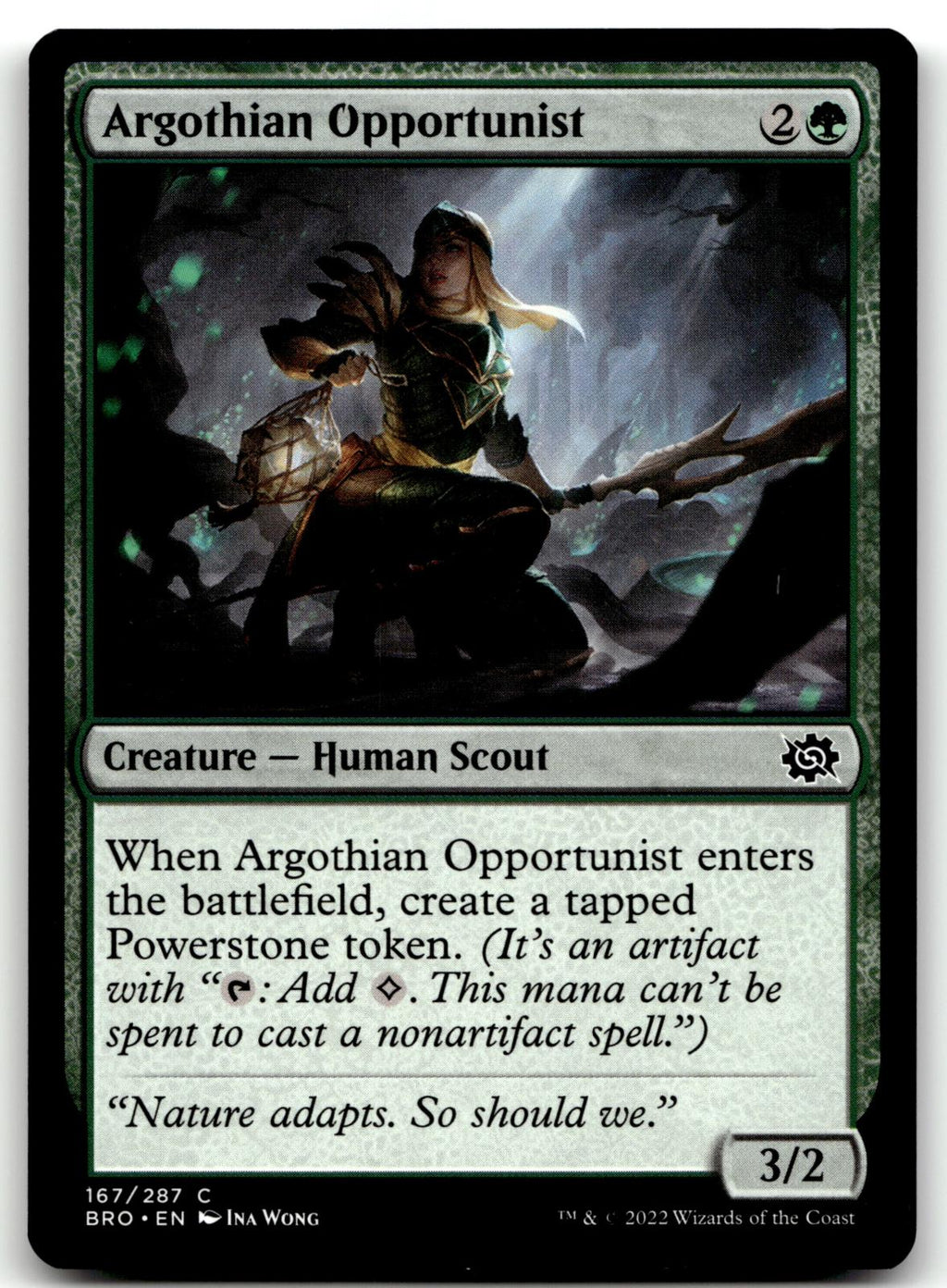 Argothian Opportunist 167 Common The Brothers' War Magic: The Gathering NM