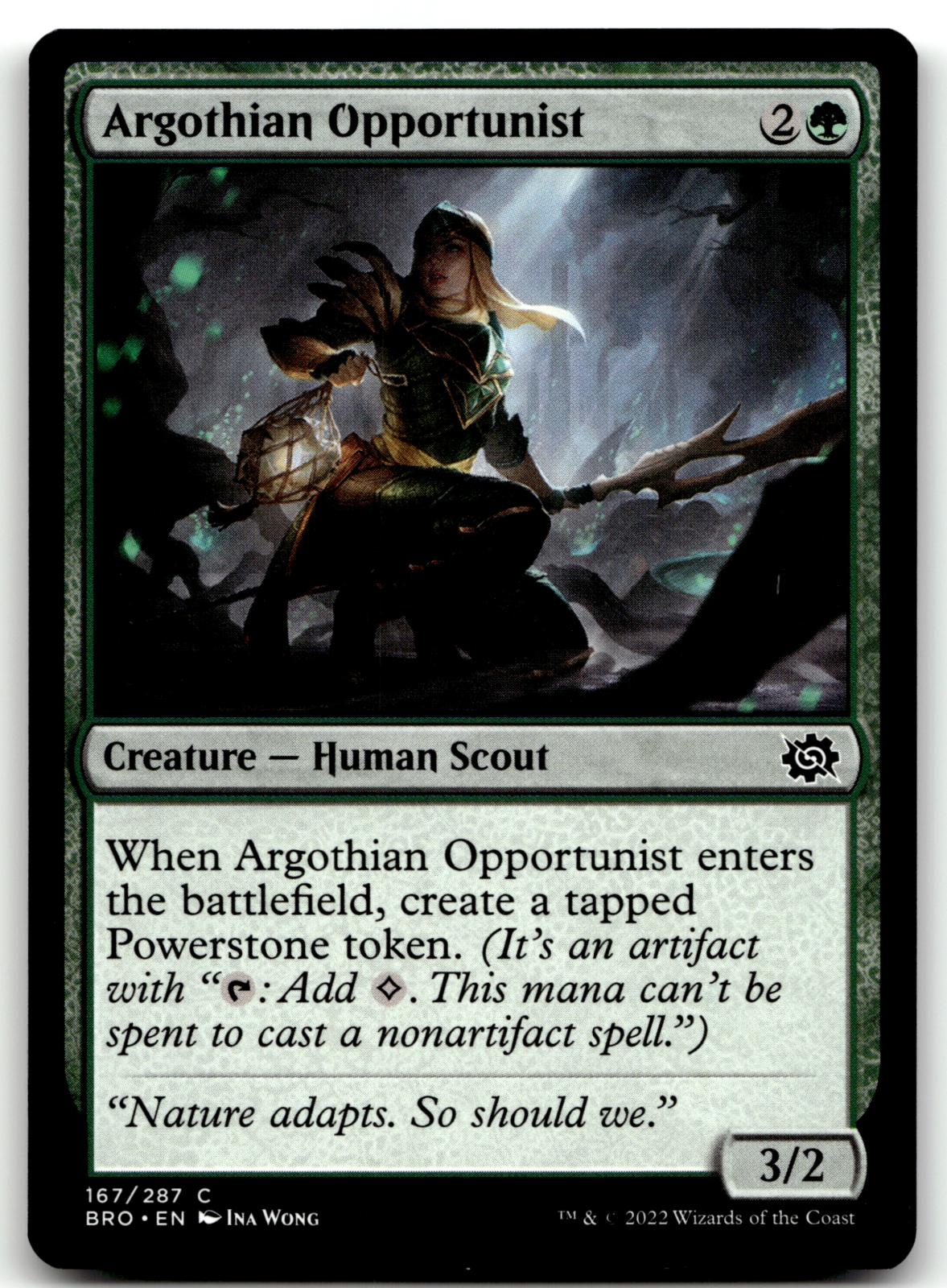 Argothian Opportunist 167 Common The Brothers' War Magic: The Gathering NM