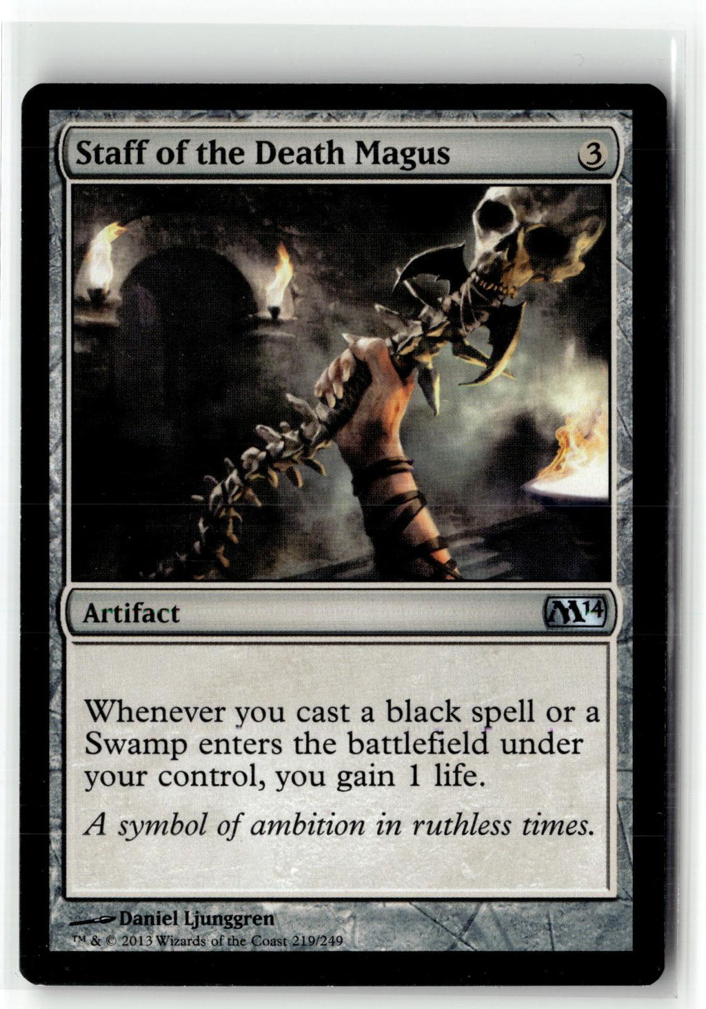 Staff of the Death Magus 219 Uncommon Magic 2014 (M14) Magic: The Gathering NM