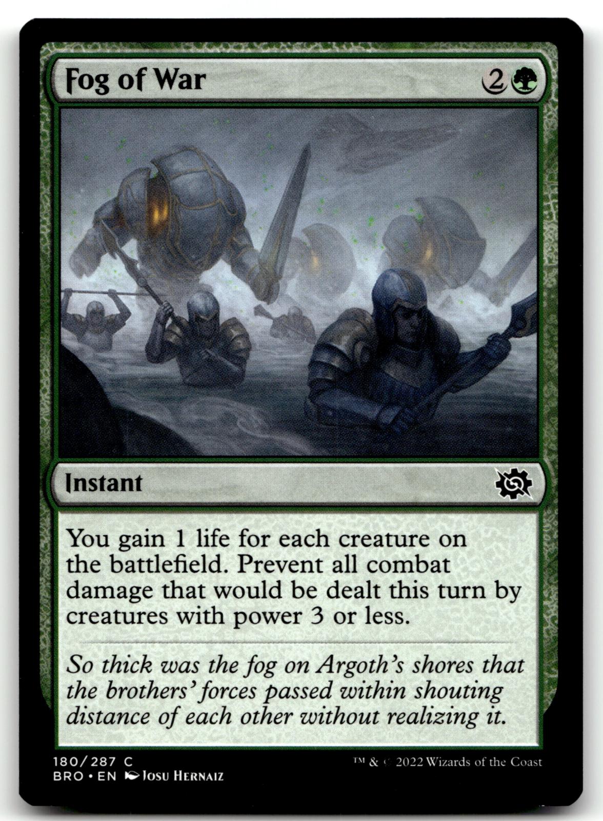 Fog of War 180 Common The Brothers' War Magic: The Gathering Near Mint