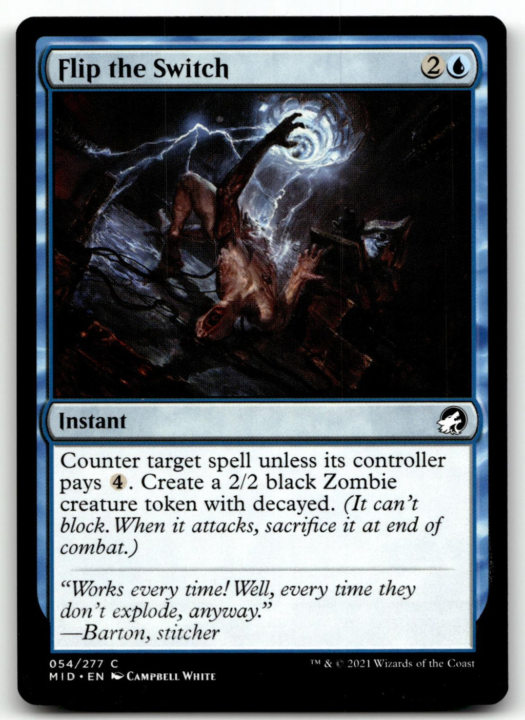 Flip the Switch 54 Common Innistrad: Midnight Hunt Magic: The Gathering NM