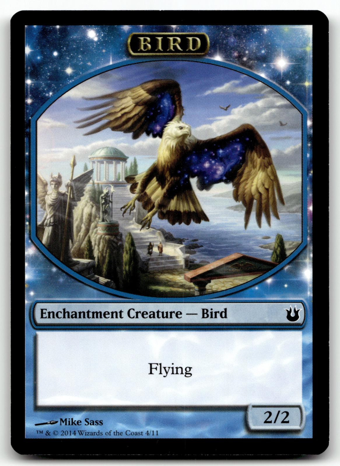 Bird Token (4) 4 Token Born of the Gods Magic: The Gathering Near Mint