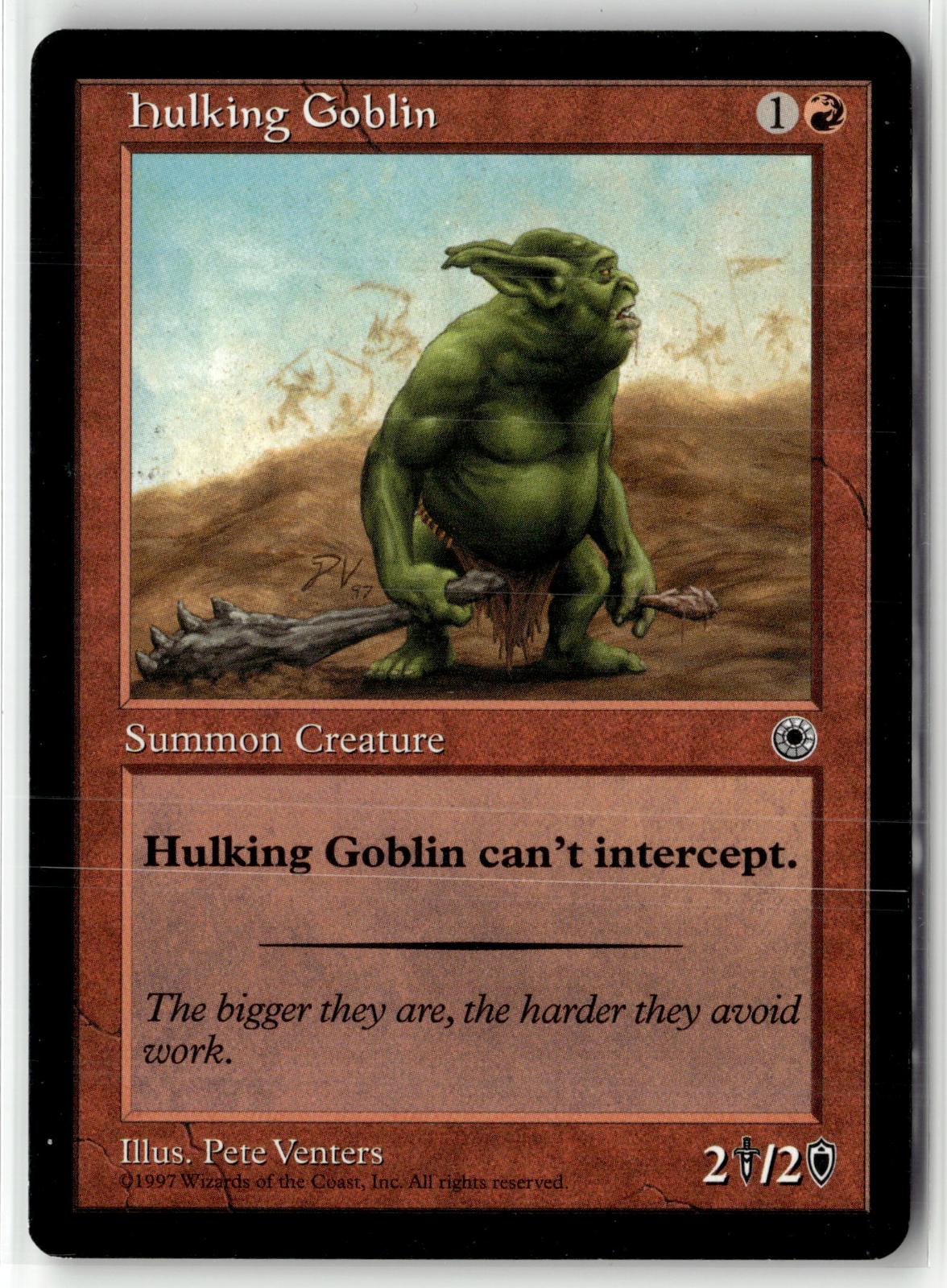 Hulking Goblin Common Portal Magic: The Gathering Near Mint