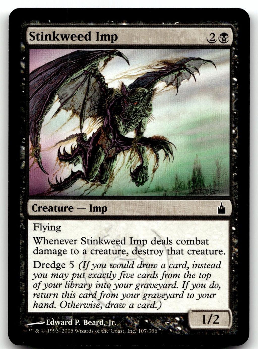 Stinkweed Imp 107 Common Ravnica: City of Guilds Magic: The Gathering Near Mint