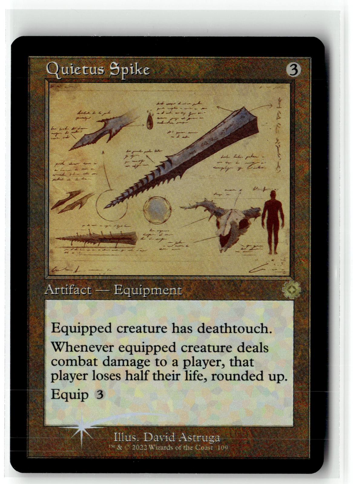 Quietus Spike (Schematic) 109 The Brothers' War: Retro Frame Artifacts Magic: NM