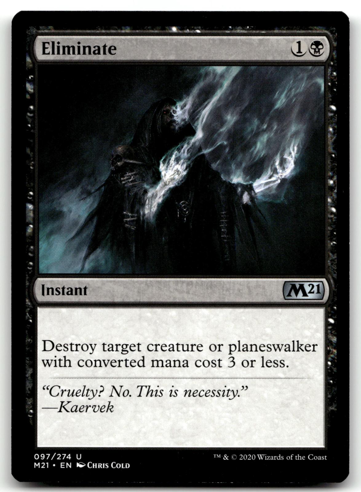 Eliminate 97 Uncommon Core Set 2021 Magic: The Gathering Near Mint