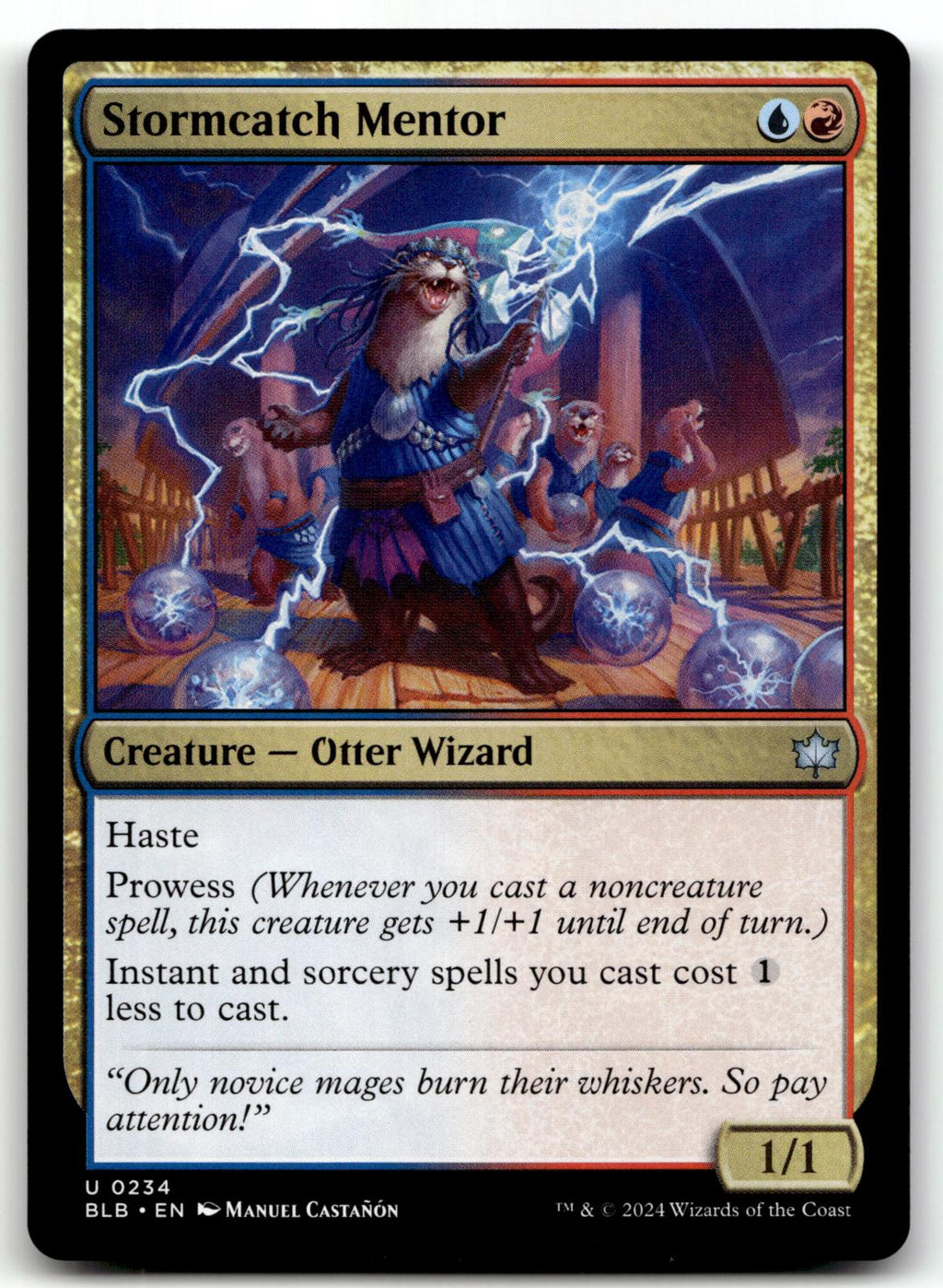 Stormcatch Mentor 234 Uncommon Bloomburrow Magic: The Gathering Near Mint