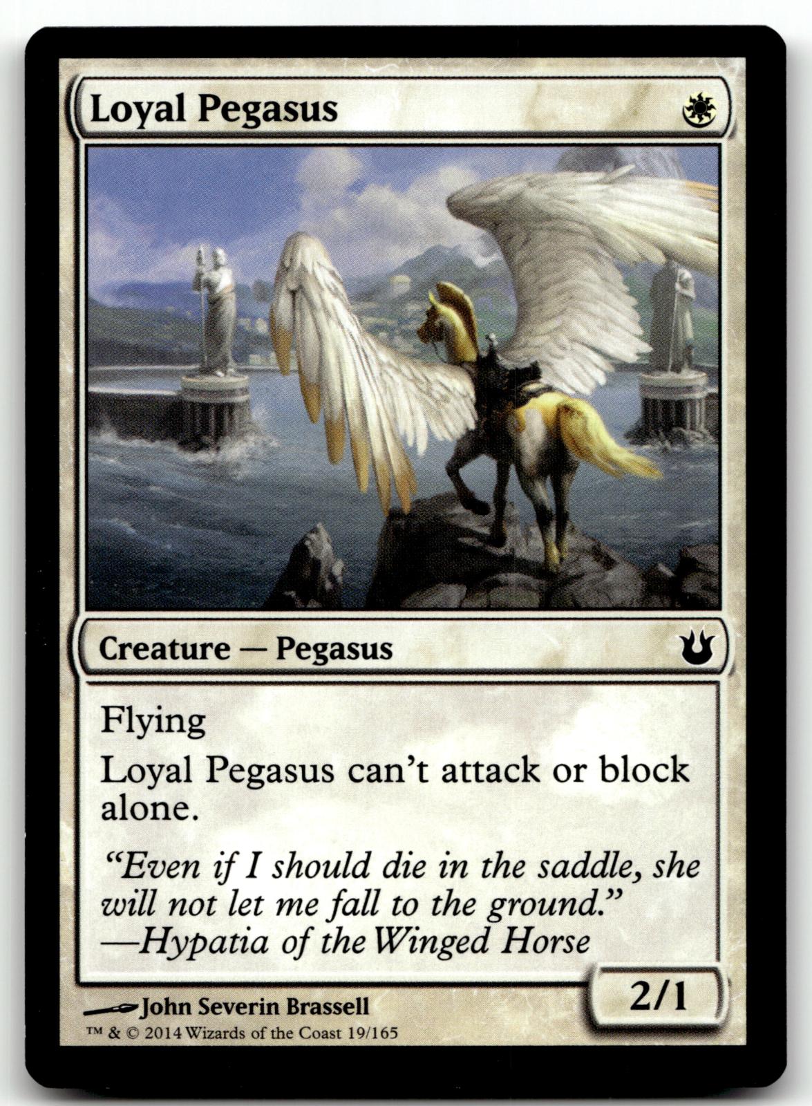 Loyal Pegasus 19 Common Born of the Gods Magic: The Gathering Near Mint