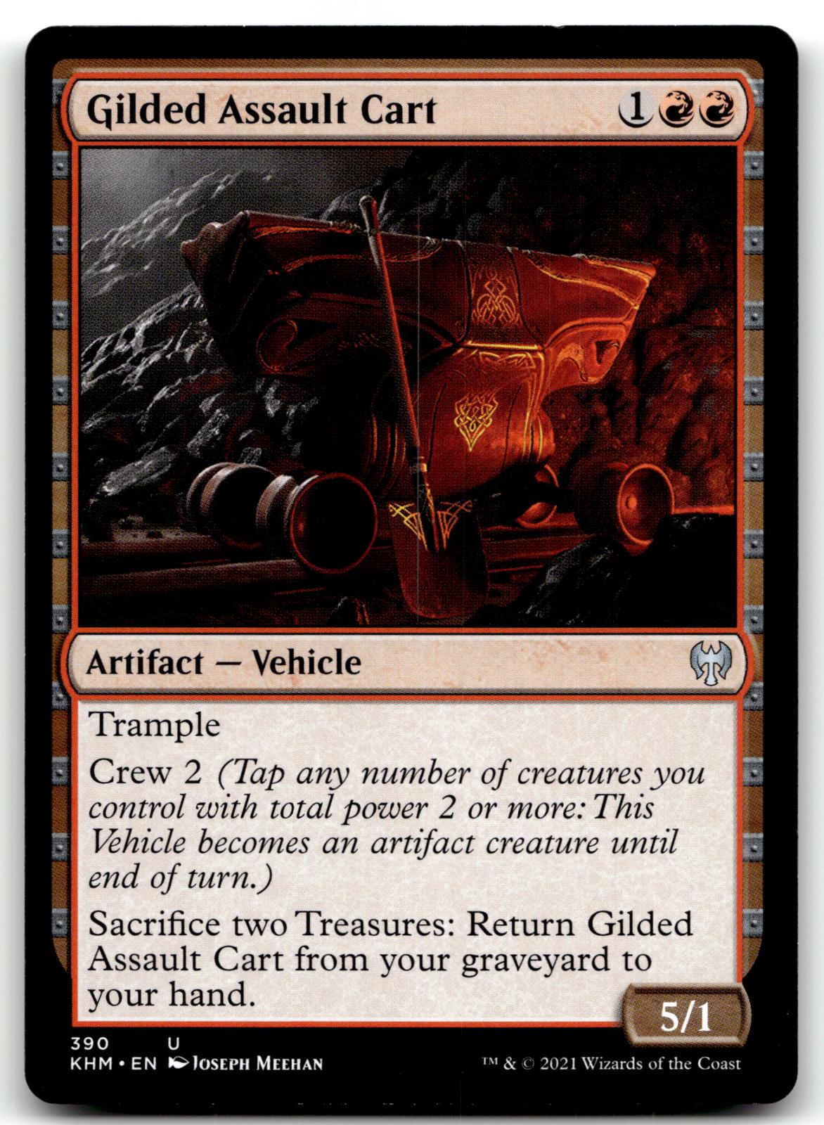 Gilded Assault Cart 390 Uncommon Kaldheim Magic: The Gathering Near Mint