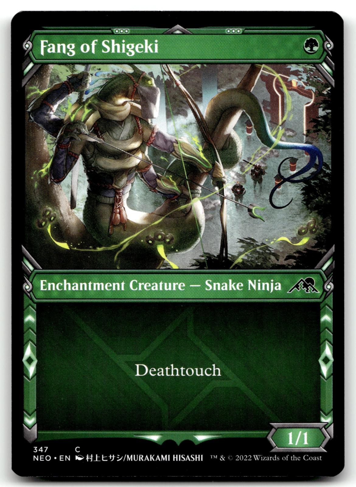 Fang of Shigeki (Showcase) 347 Kamigawa: Neon Dynasty Magic: The Gathering NM
