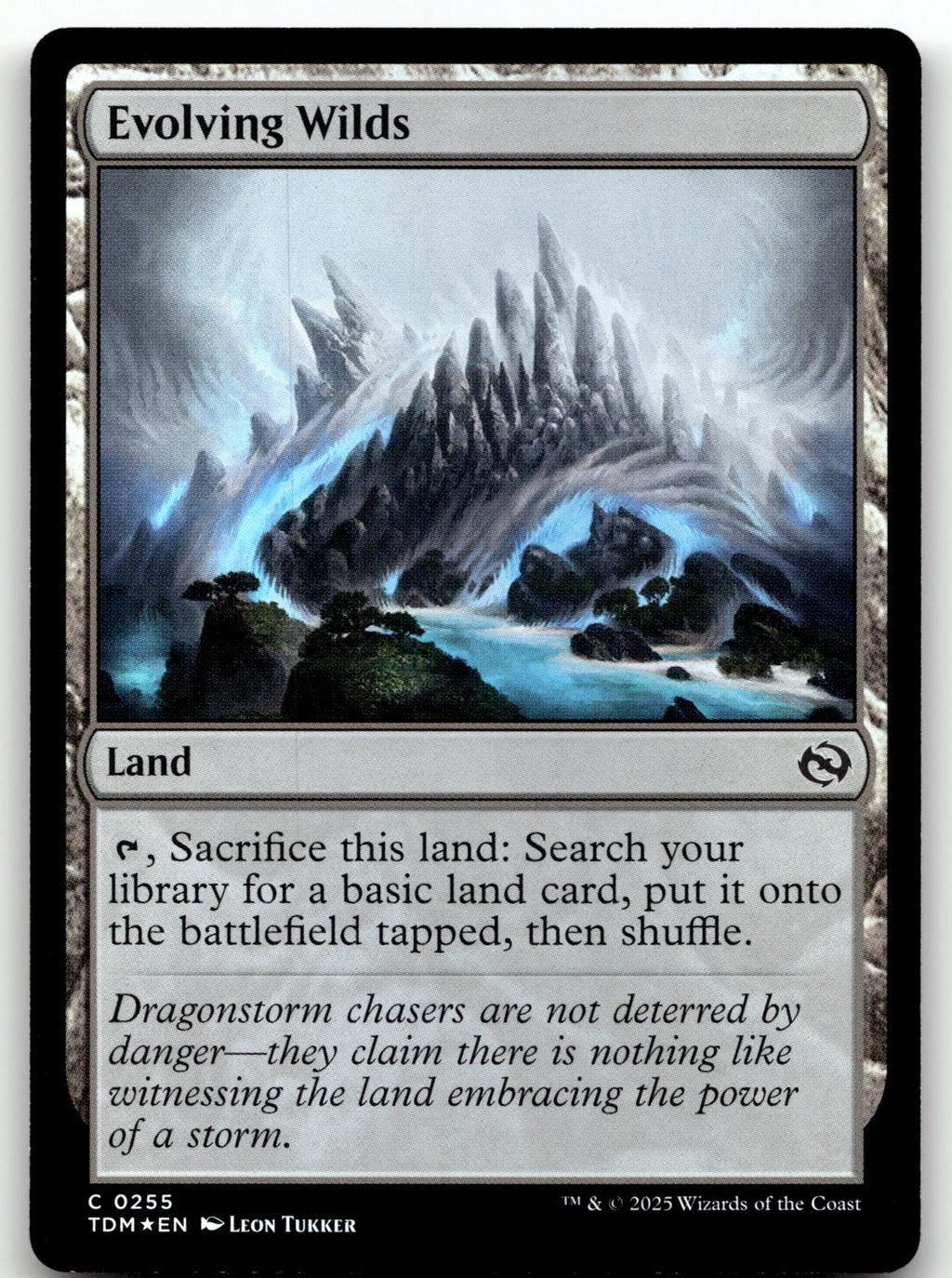 Evolving Wilds 255 Common Tarkir: Dragonstorm Magic: The Gathering Foil NM
