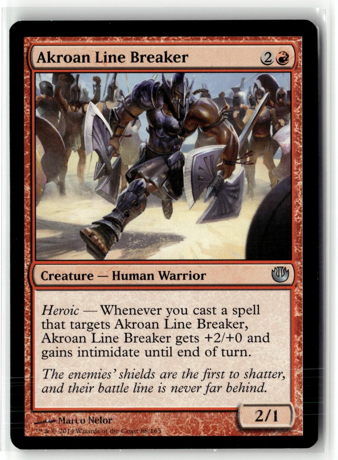 Akroan Line Breaker 88 Uncommon Journey Into Nyx Magic: The Gathering Near Mint