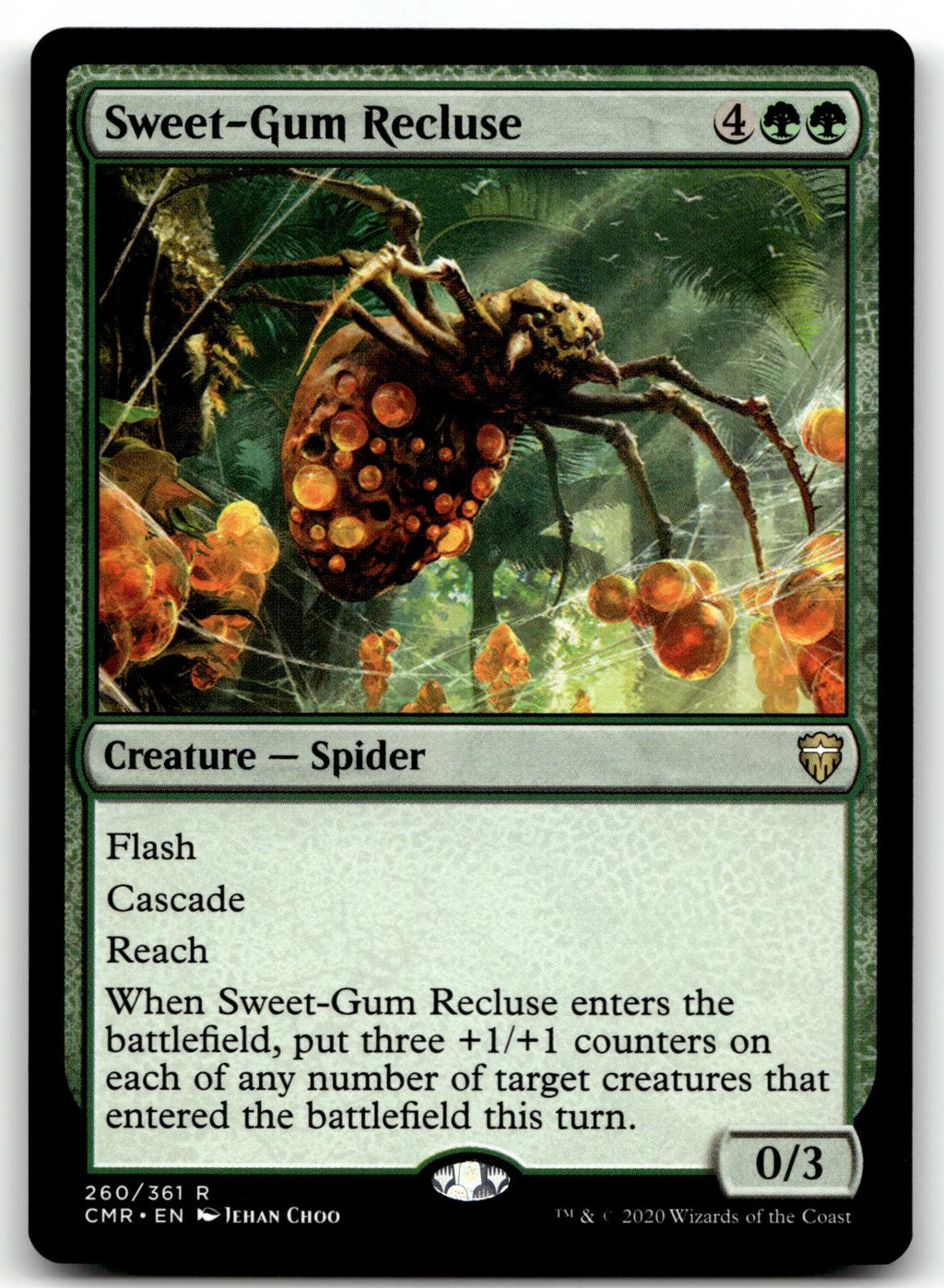 Sweet-Gum Recluse 260 Rare Commander Legends Magic: The Gathering Near Mint