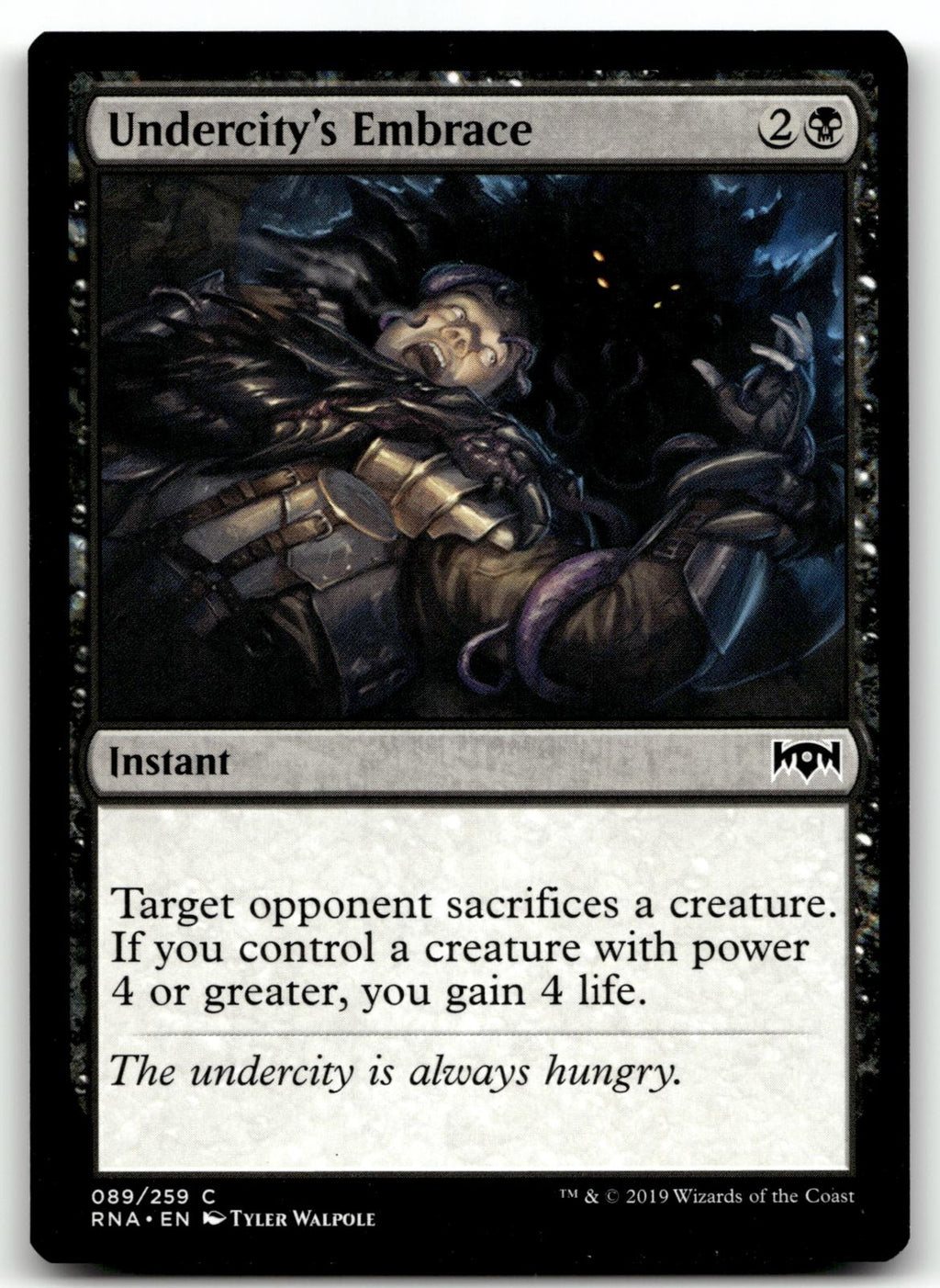 Undercity's Embrace 89 Common Ravnica Allegiance Magic: The Gathering Near Mint