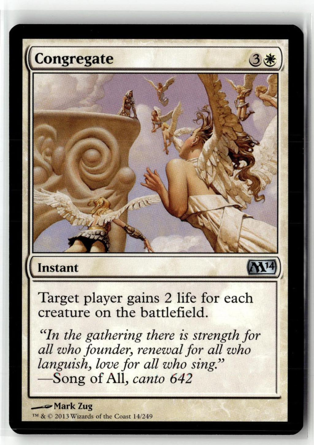 Congregate 14 Uncommon Magic 2014 (M14) Magic: The Gathering Near Mint