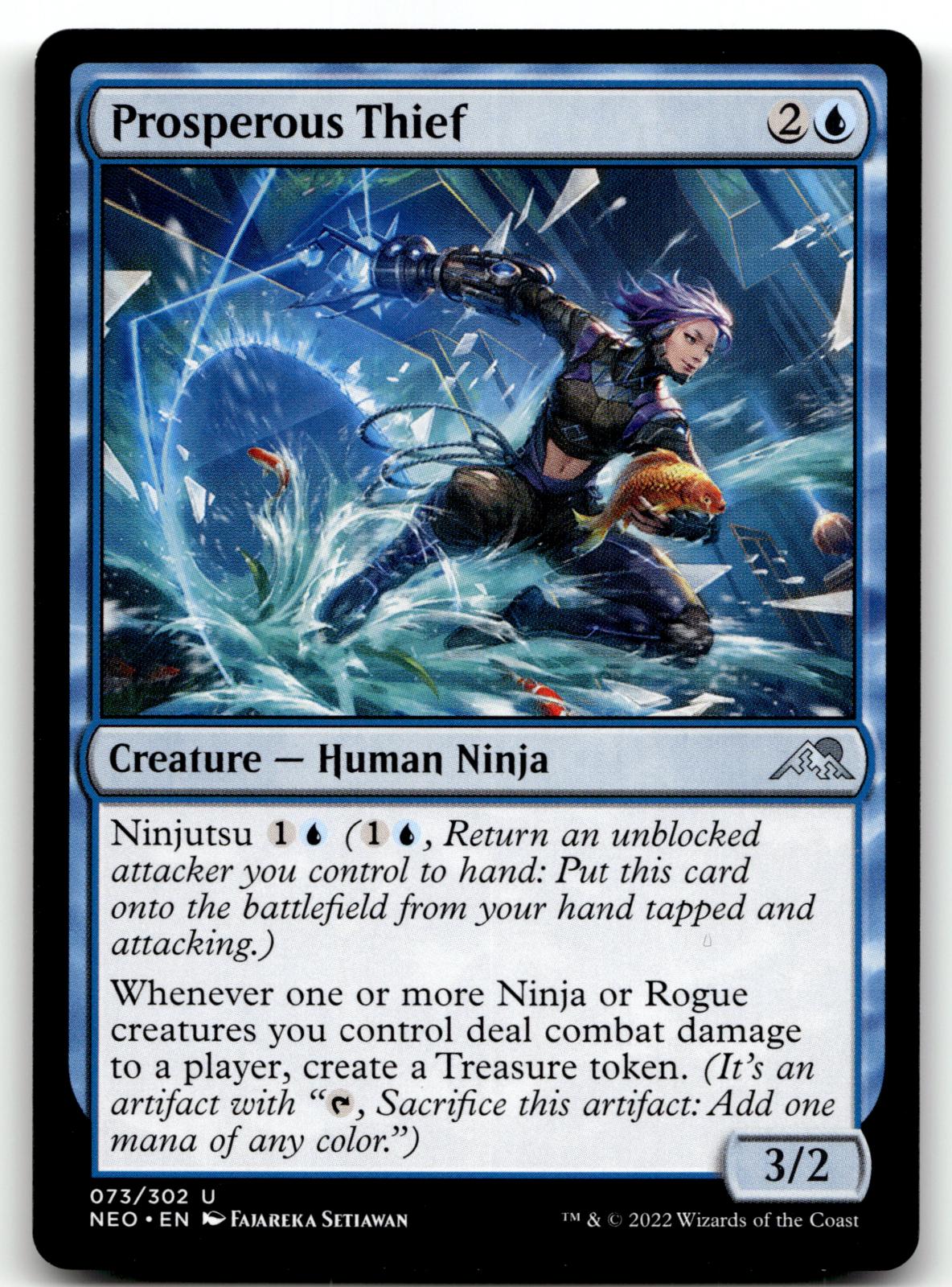 Prosperous Thief 73 Uncommon Kamigawa: Neon Dynasty Magic: The Gathering NM