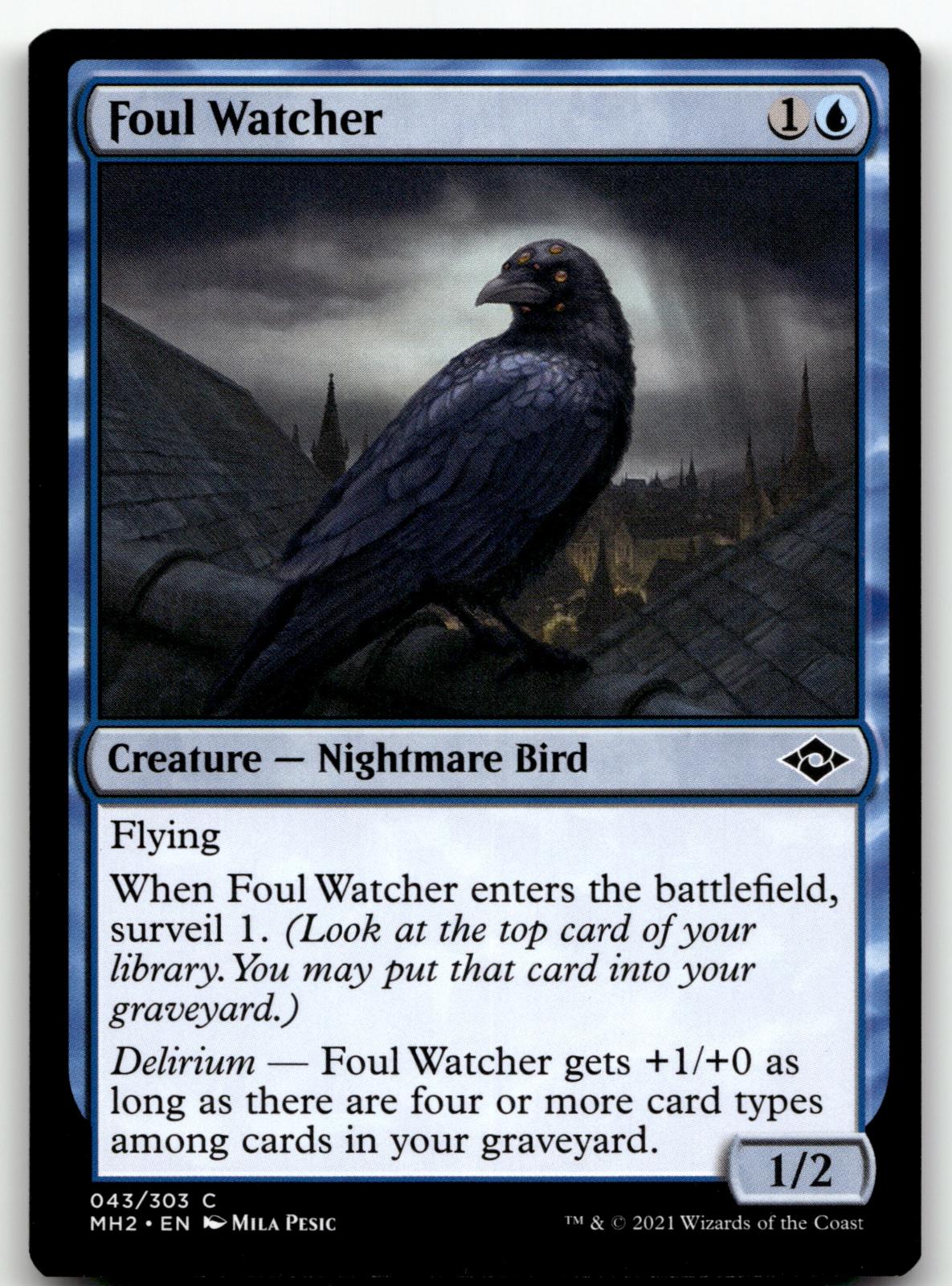 Foul Watcher 43 Common Modern Horizons 2 Magic: The Gathering Near Mint