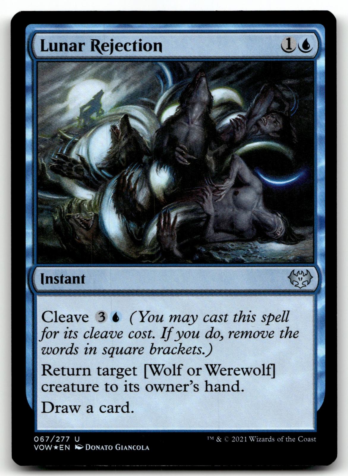 Lunar Rejection 67 Uncommon Innistrad: Crimson Vow Magic: The Gathering Foil NM