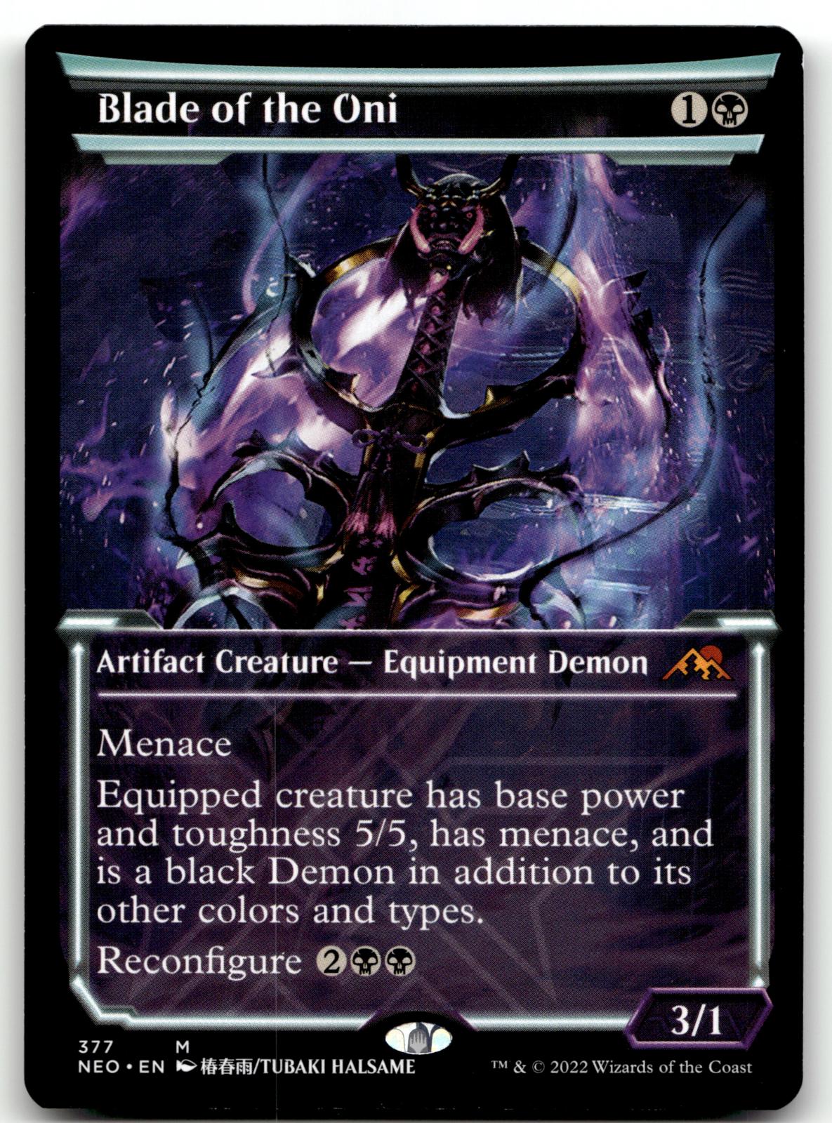 Blade of the Oni (Showcase) 377 Kamigawa: Neon Dynasty Magic: The Gathering NM
