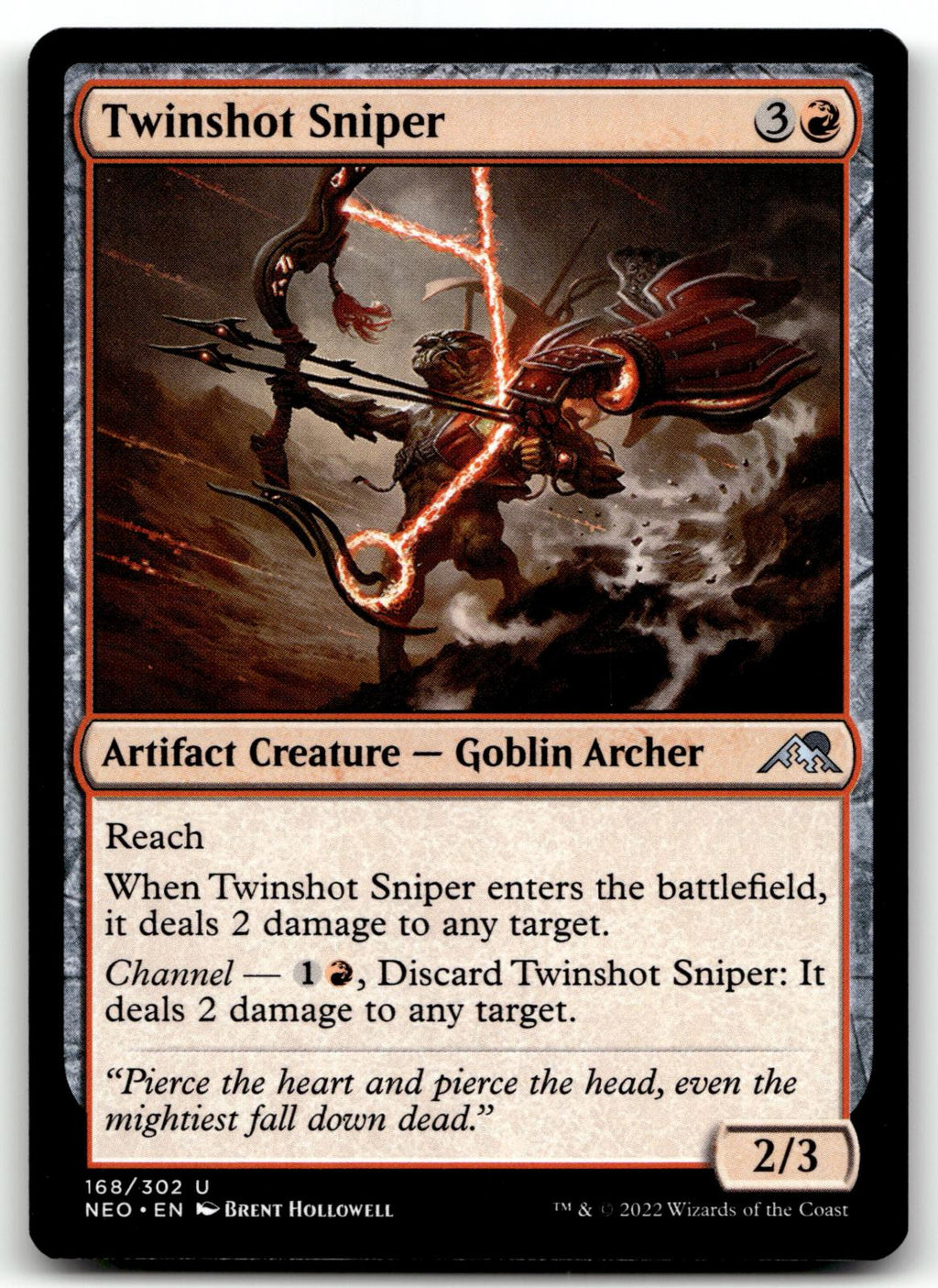 Twinshot Sniper 168 Uncommon Kamigawa: Neon Dynasty Magic: The Gathering NM