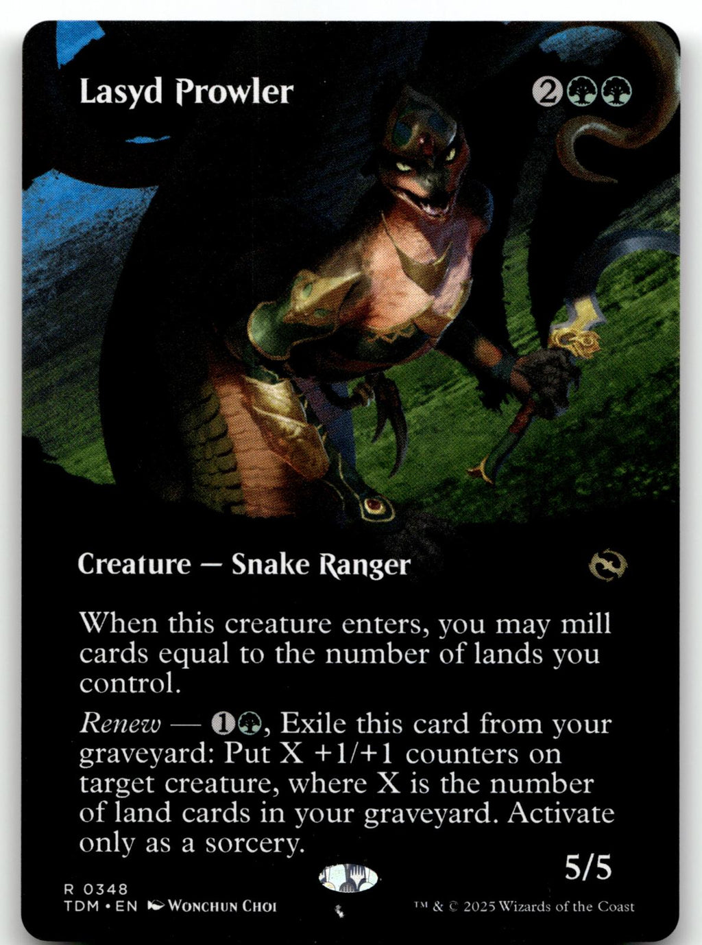 Lasyd Prowler (Borderless) 348 Rare Tarkir: Dragonstorm Magic: The Gathering NM
