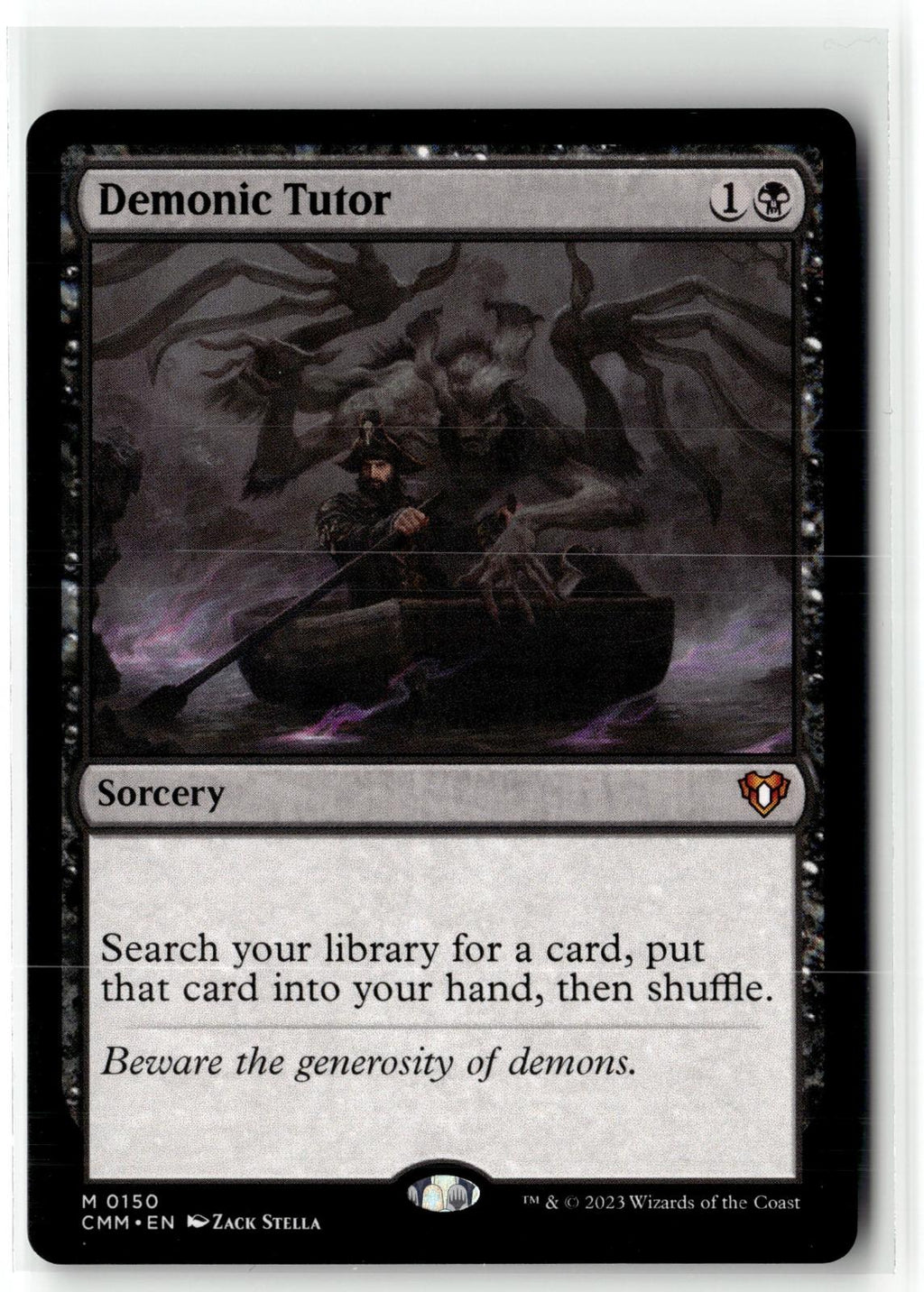 Demonic Tutor 150 Mythic Commander Masters Magic: The Gathering Near Mint