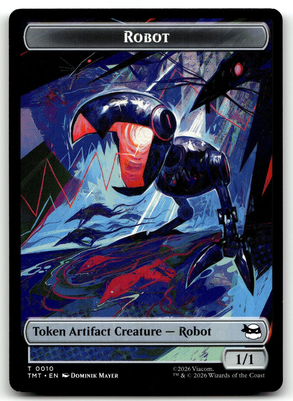 Robot // Mutagen Double-Sided Token 10 // 9 Teenage Mutant Ninja Turtles Magic: 