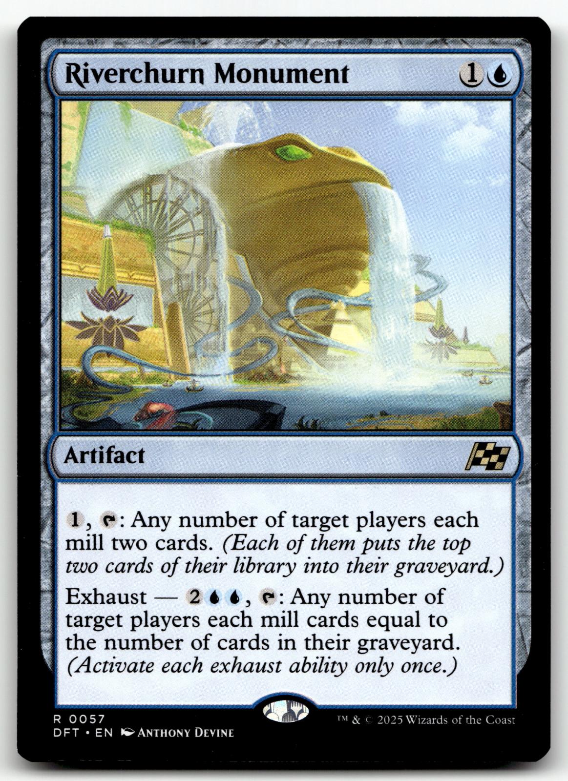 Riverchurn Monument 57 Rare Aetherdrift Magic: The Gathering Near Mint