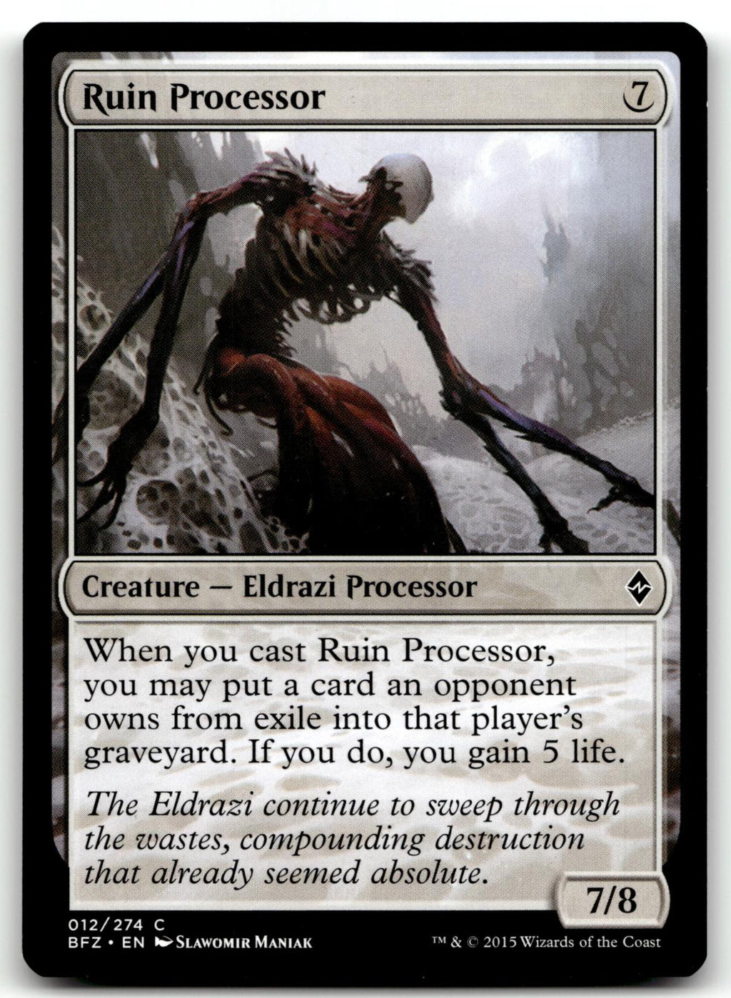 Ruin Processor 12 Common Battle for Zendikar Magic: The Gathering Near Mint