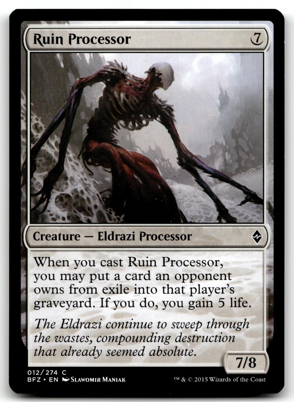 Ruin Processor 12 Common Battle for Zendikar Magic: The Gathering Near Mint