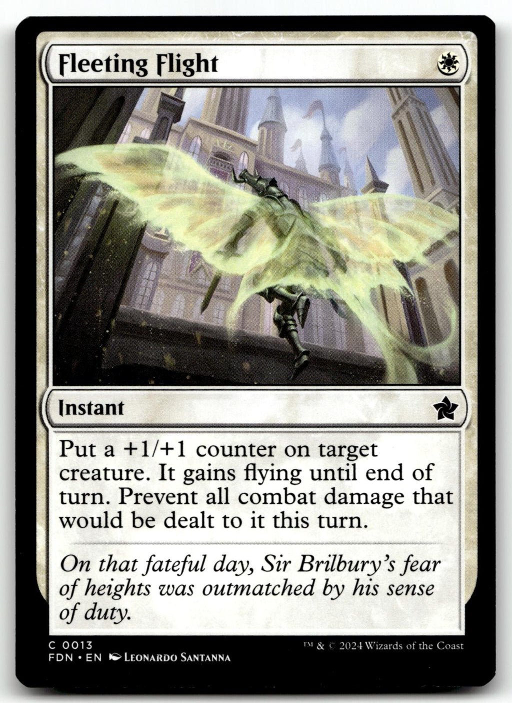 Fleeting Flight 13 Common Foundations Magic: The Gathering Near Mint