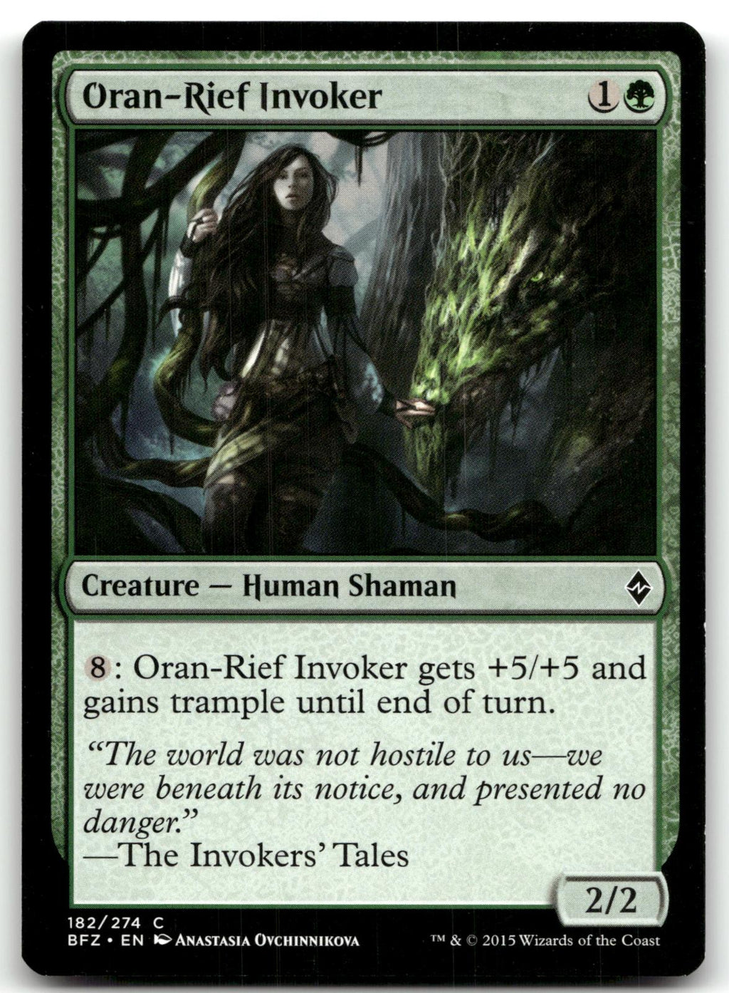 Oran-Rief Invoker 182 Common Battle for Zendikar Magic: The Gathering Near Mint