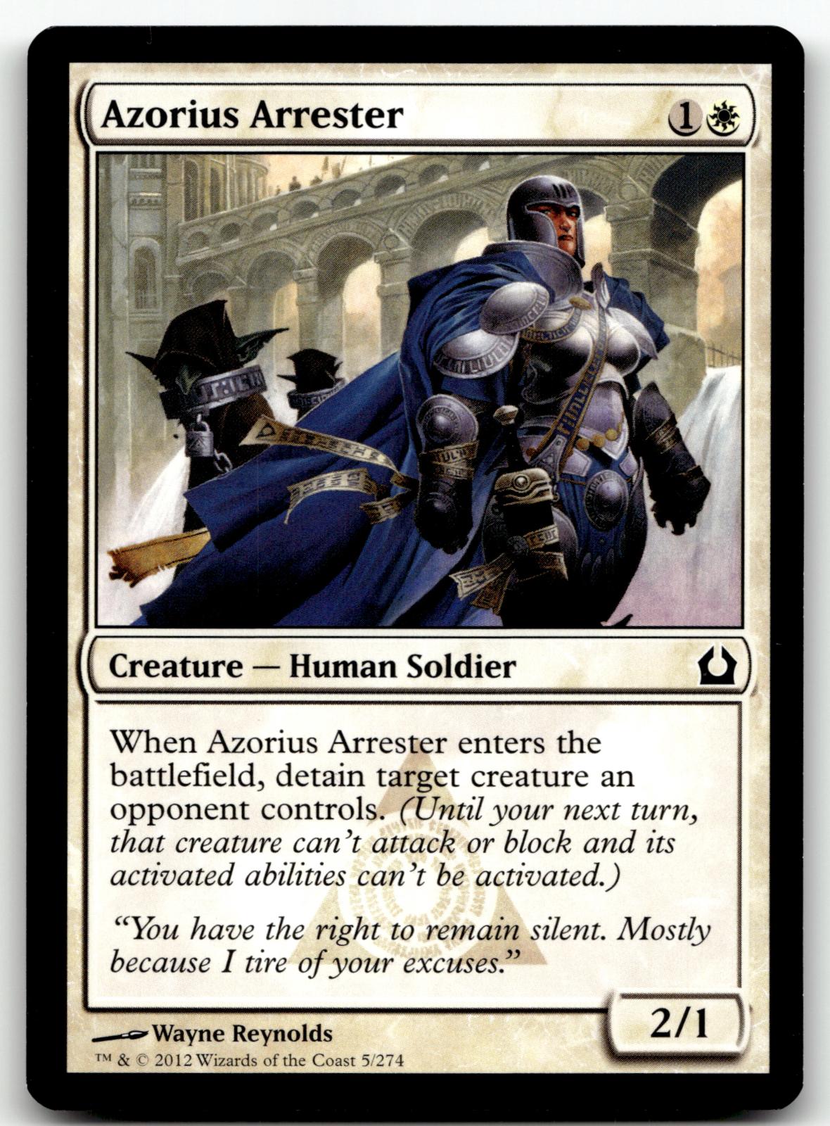 Azorius Arrester 5 Common Return to Ravnica Magic: The Gathering Near Mint