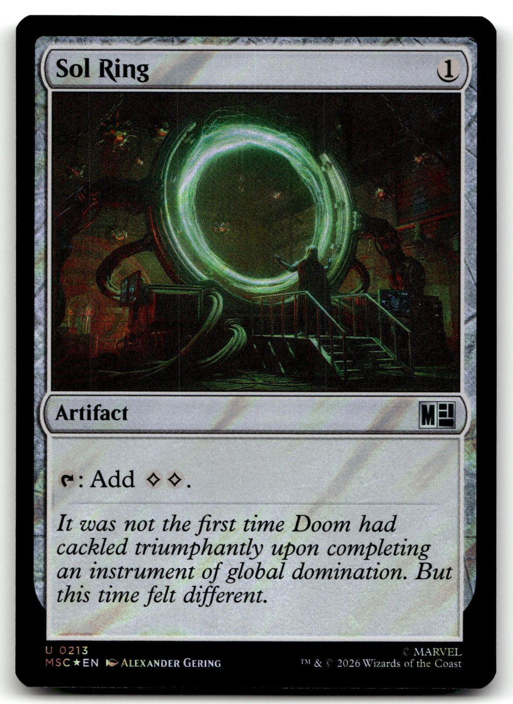 Sol Ring (0213) (Surge Foil) 213 Holo Commander: Marvel Super Heroes 