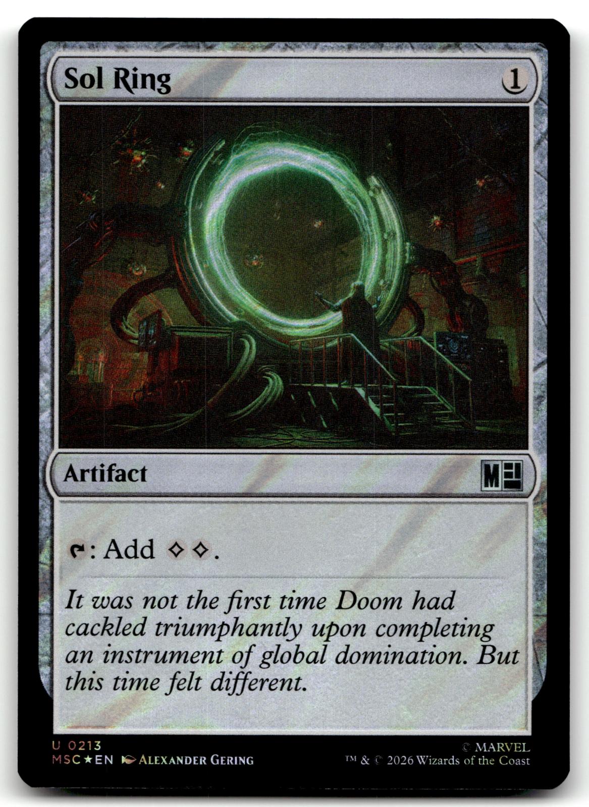 Sol Ring (0213) (Surge Foil) 213 Holo Commander: Marvel Super Heroes 