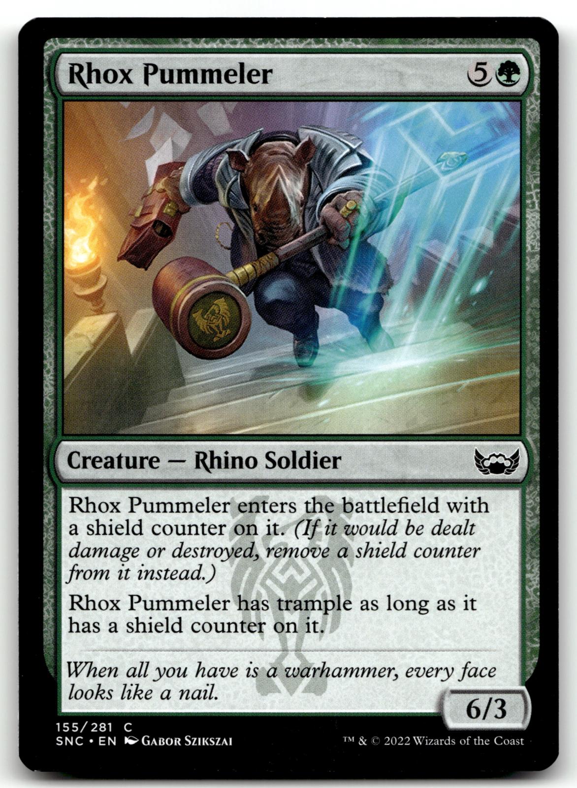 Rhox Pummeler 155 Common Streets of New Capenna Magic: The Gathering Near Mint