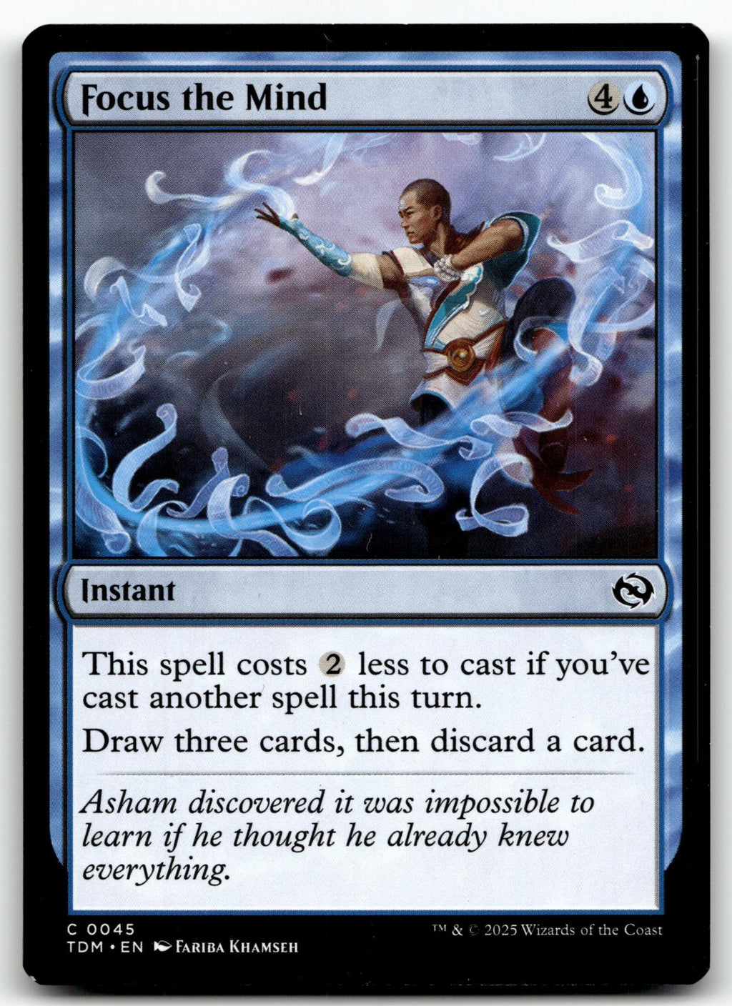 Focus the Mind 45 Common Tarkir: Dragonstorm Magic: The Gathering Near Mint