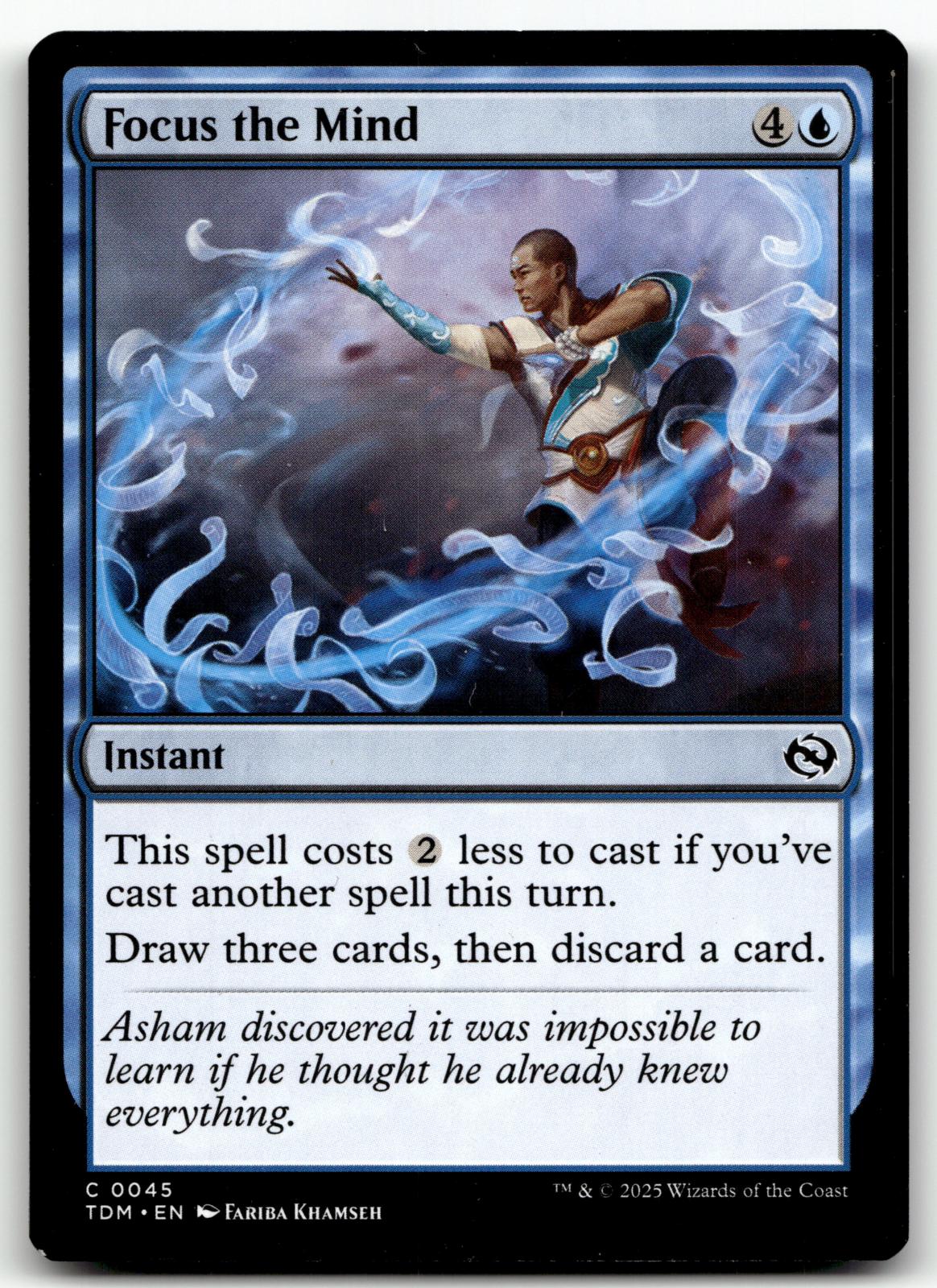 Focus the Mind 45 Common Tarkir: Dragonstorm Magic: The Gathering Near Mint