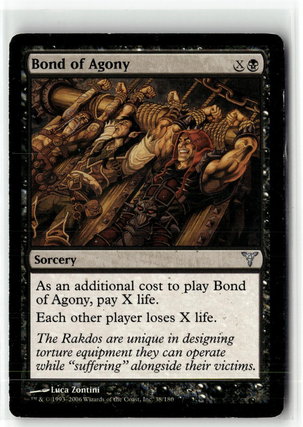 Bond of Agony 38 Uncommon Dissension Magic: The Gathering Near Mint