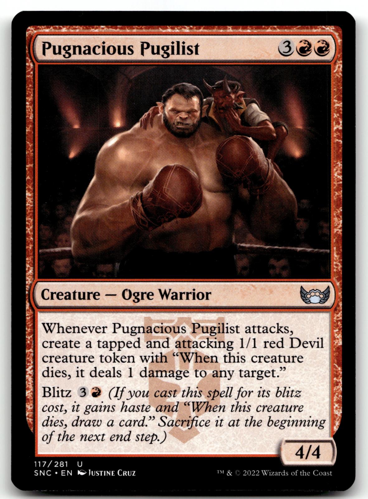 Pugnacious Pugilist 117 Uncommon Streets of New Capenna Magic: The Gathering NM