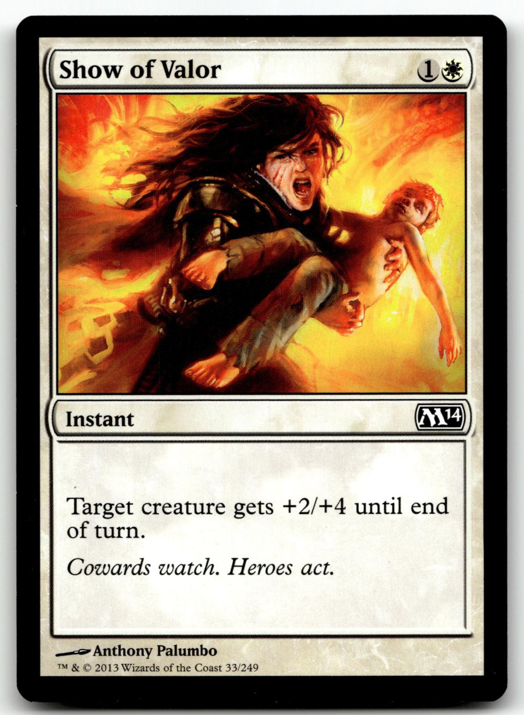 Show of Valor 33 Common Magic 2014 (M14) Magic: The Gathering Near Mint