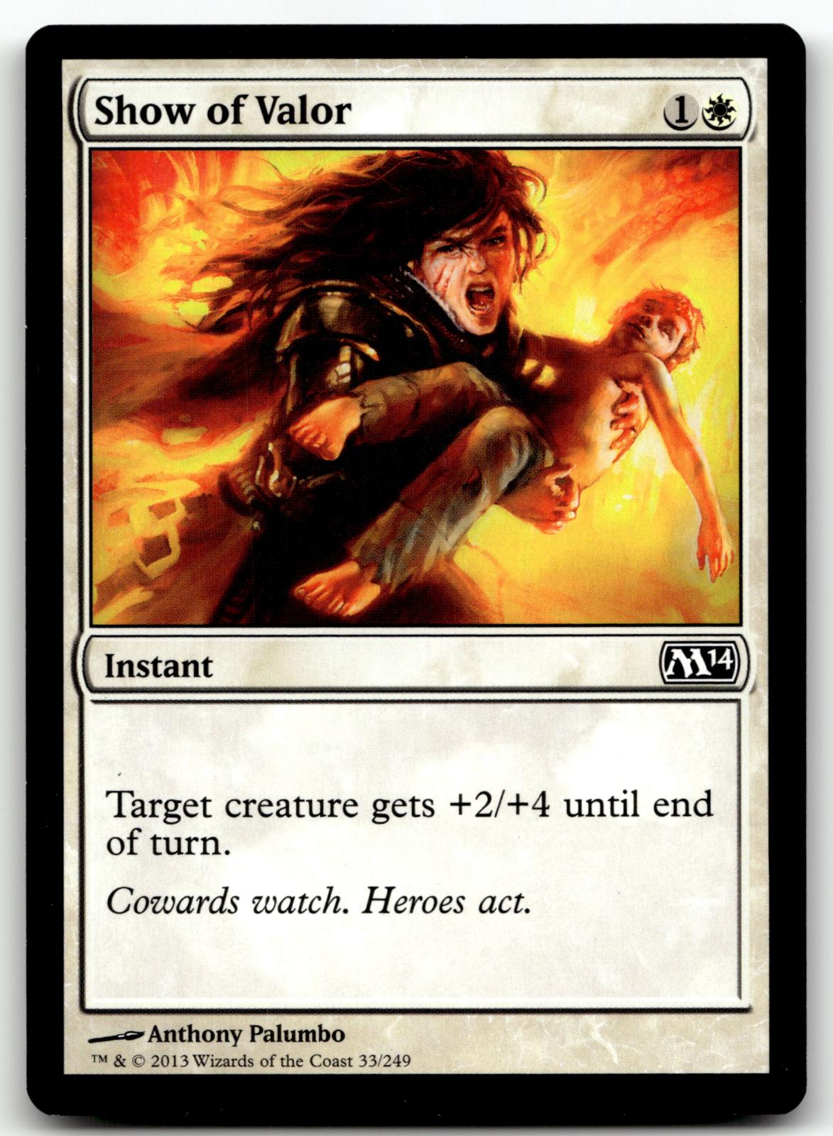 Show of Valor 33 Common Magic 2014 (M14) Magic: The Gathering Near Mint