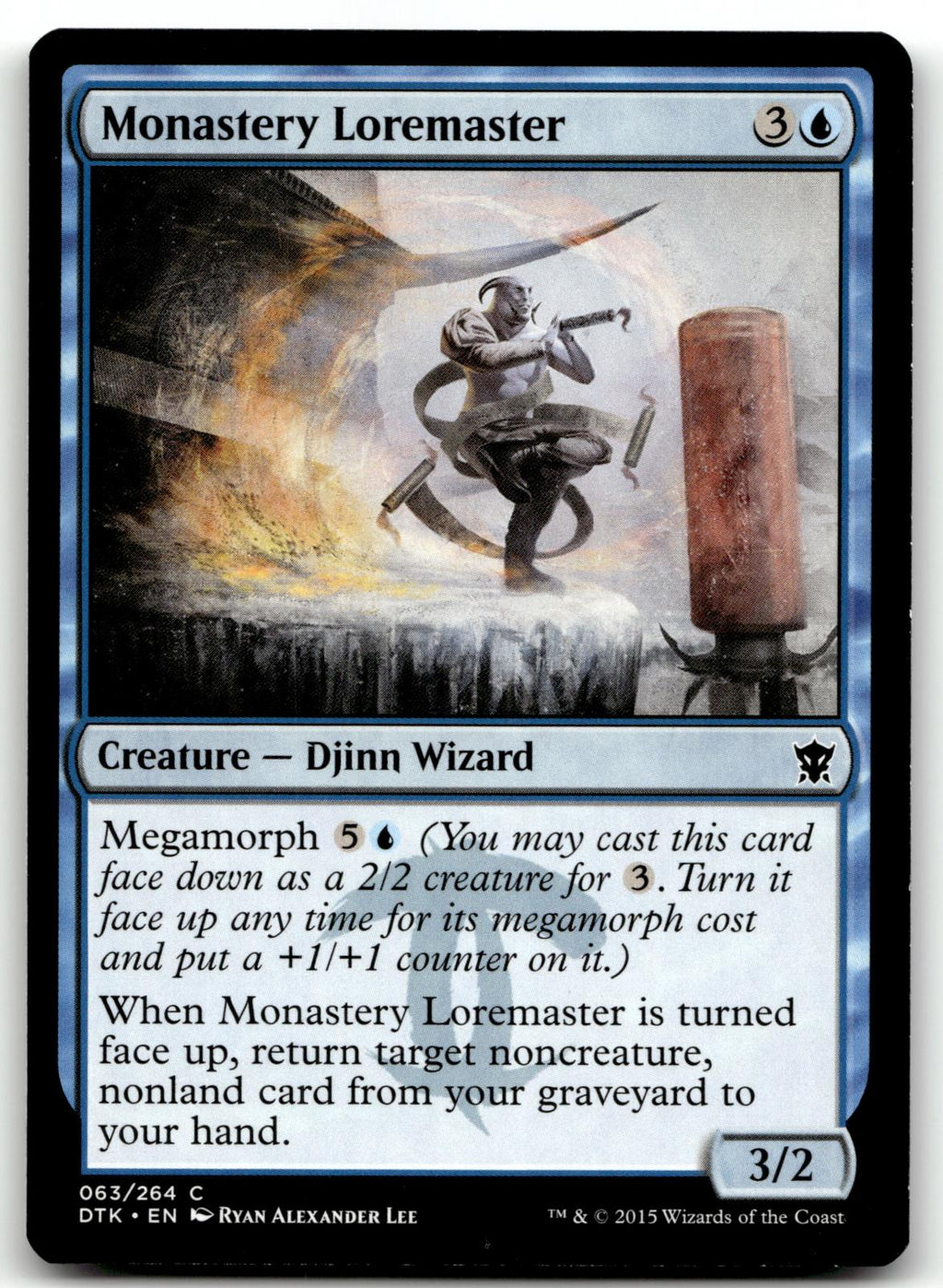 Monastery Loremaster 63 Common Dragons of Tarkir Magic: The Gathering Near Mint