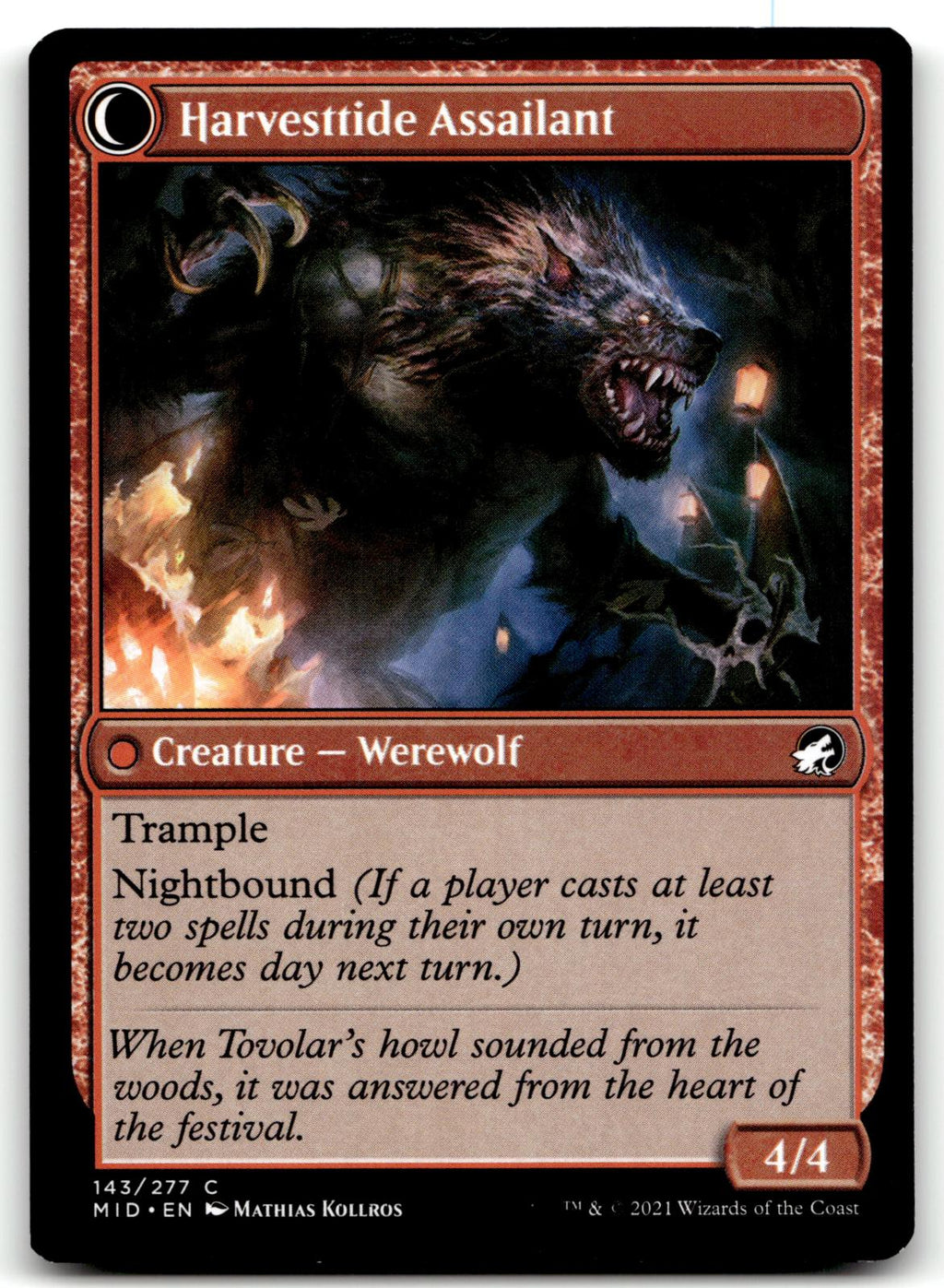 Harvesttide Infiltrator 143 Innistrad: Midnight Hunt Magic: The Gathering NM