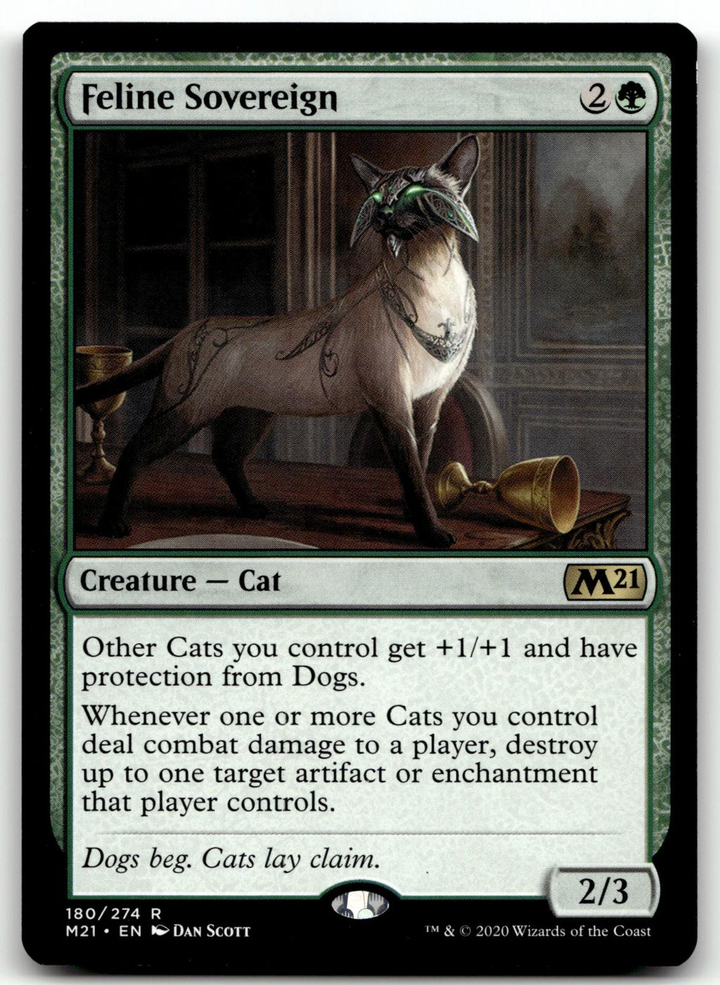 Feline Sovereign 180 Rare Core Set 2021 Magic: The Gathering Near Mint
