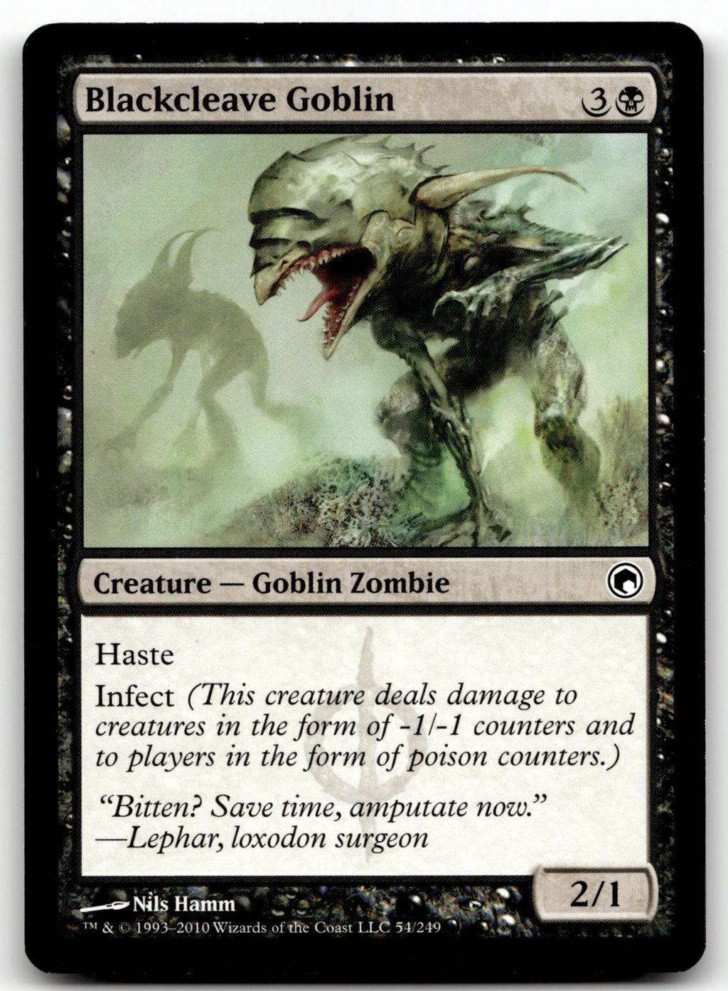 Blackcleave Goblin 54 Common Scars of Mirrodin Magic: The Gathering Near Mint